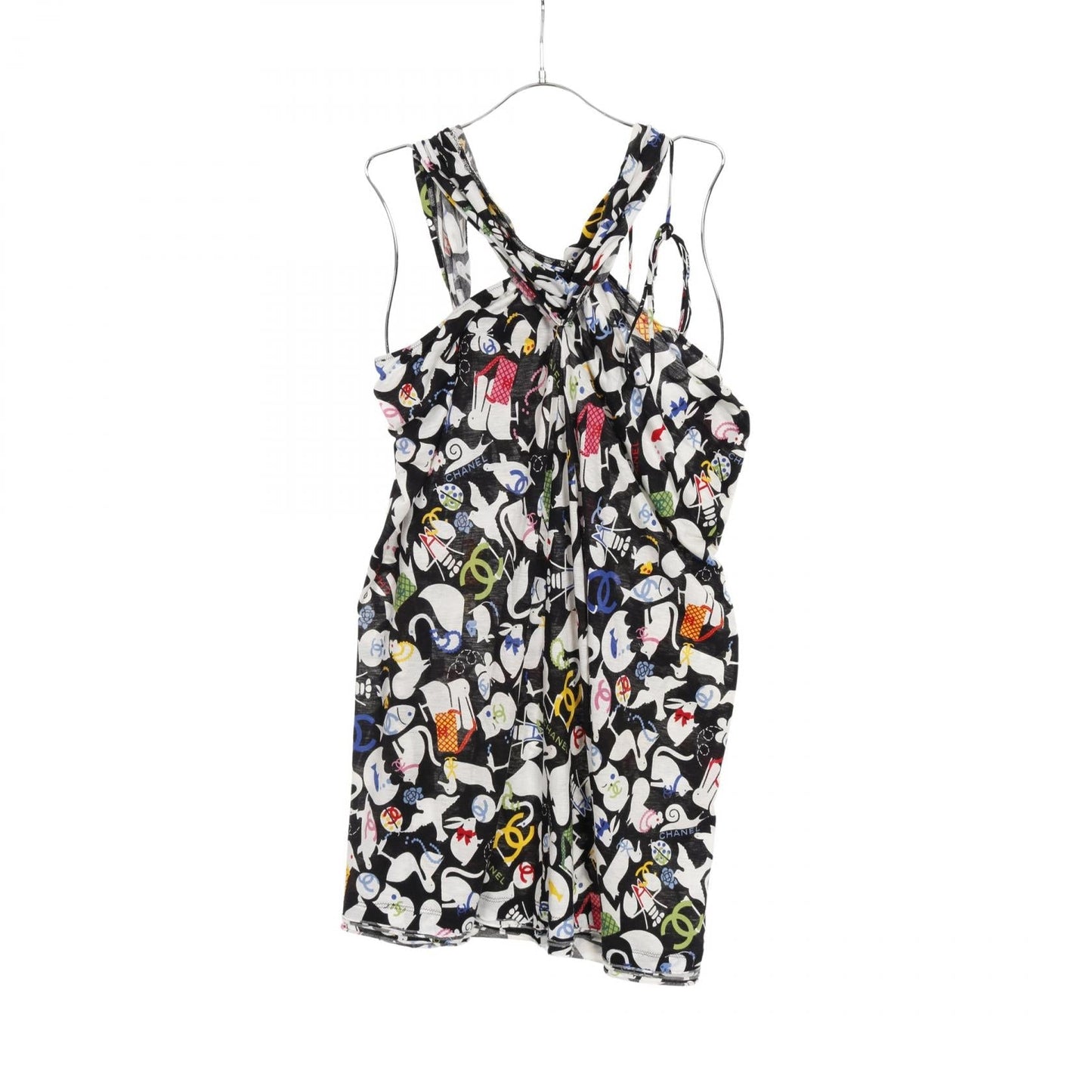 Chanel Coco Mark Camellia Cotton Dress