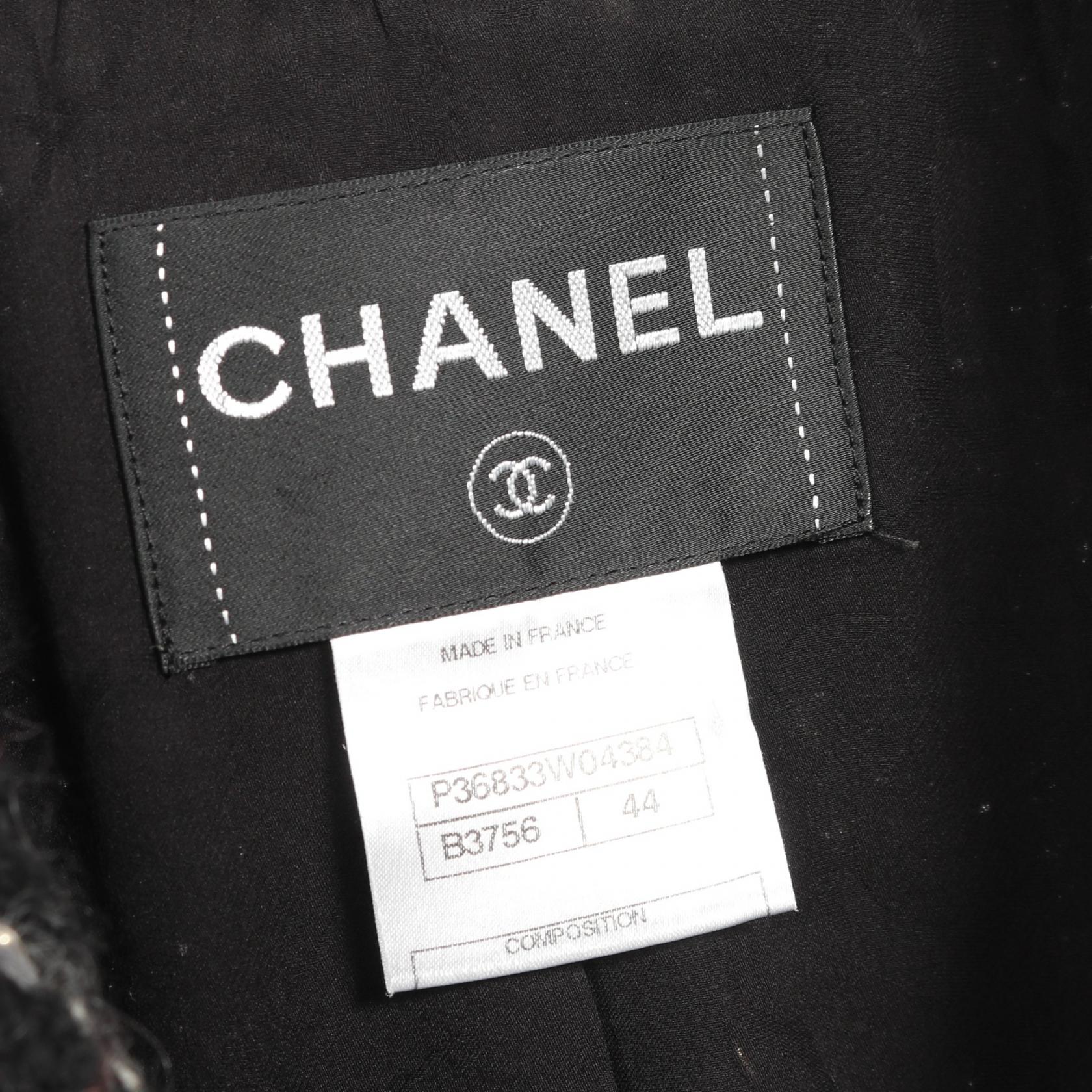 Chanel Coco Mark Button Wool Silk Outerwear Bag