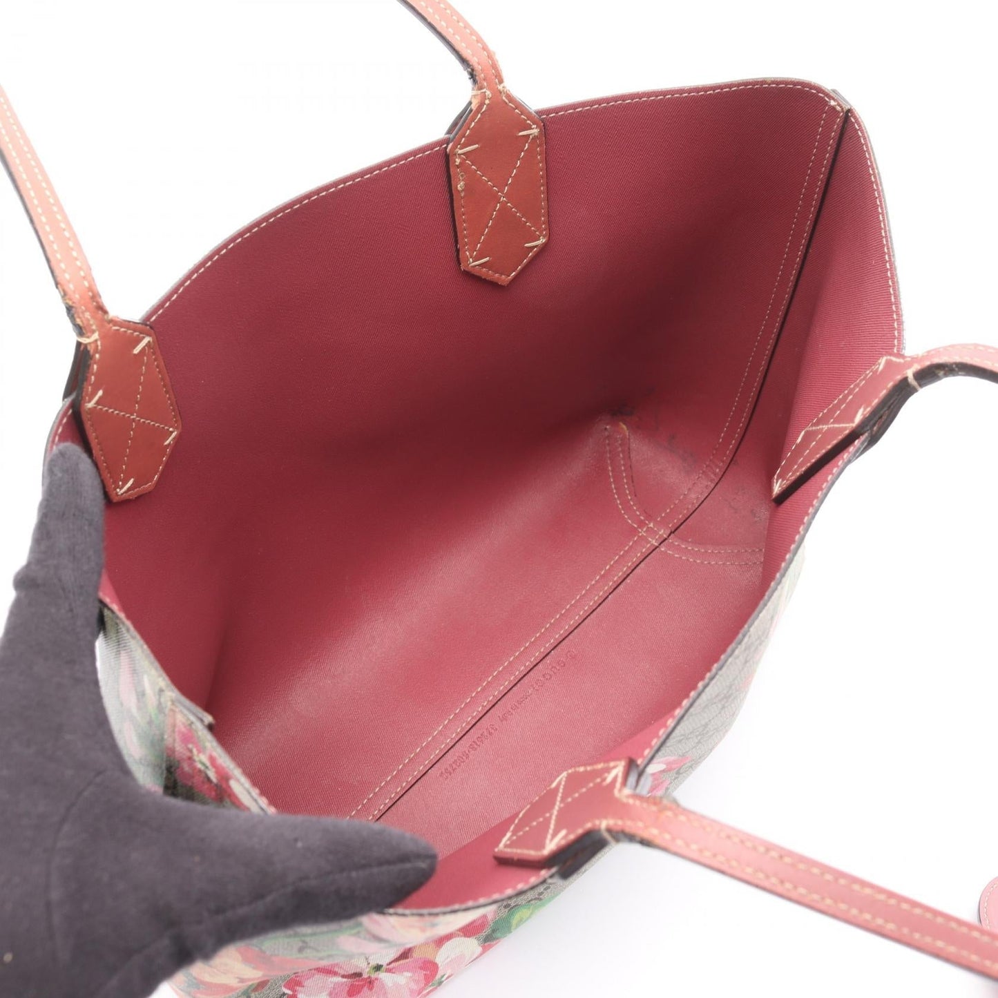 Gucci Blooms Pvc Coated Tote Bag Canvas