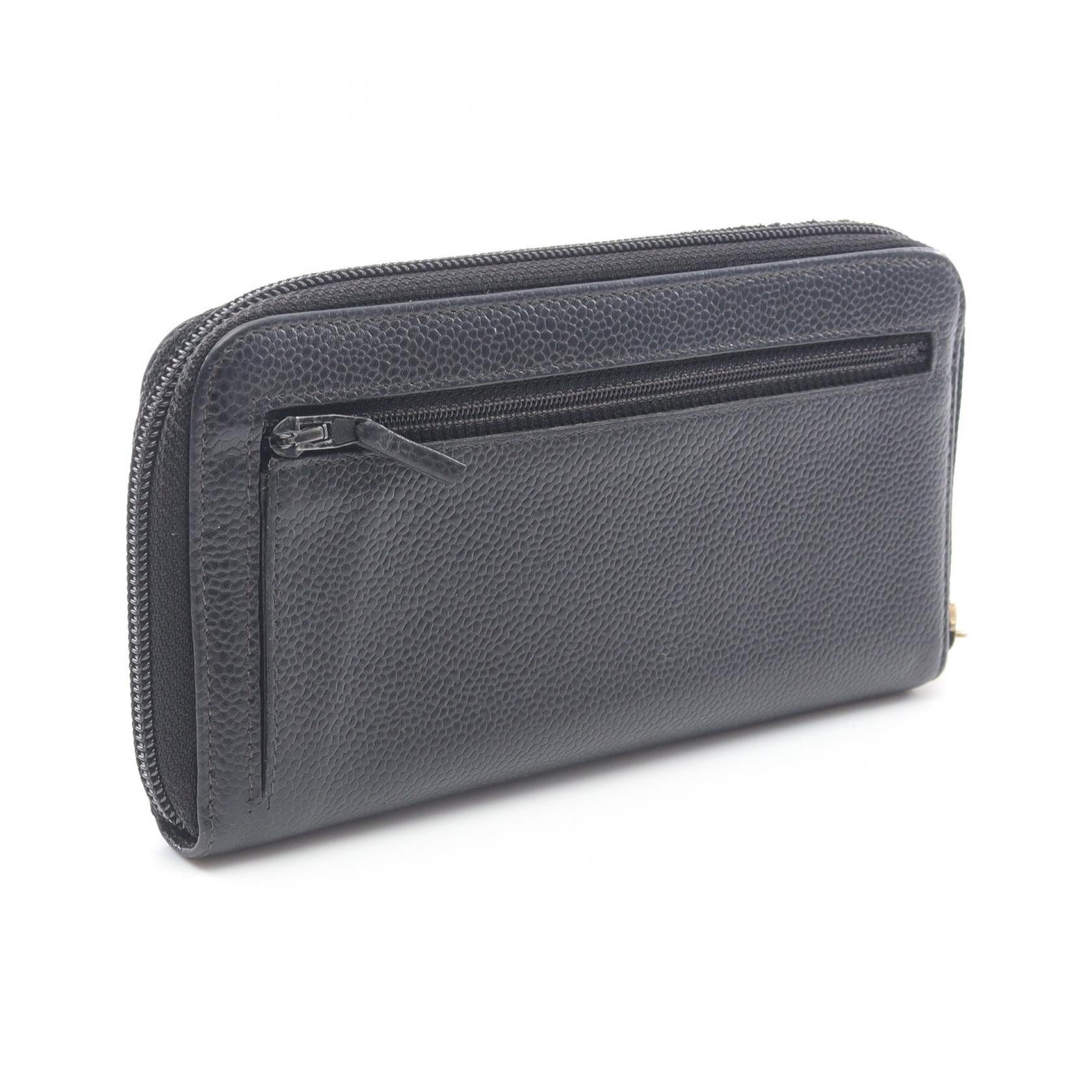 Chanel Coco Mark Calfskin Long Wallet