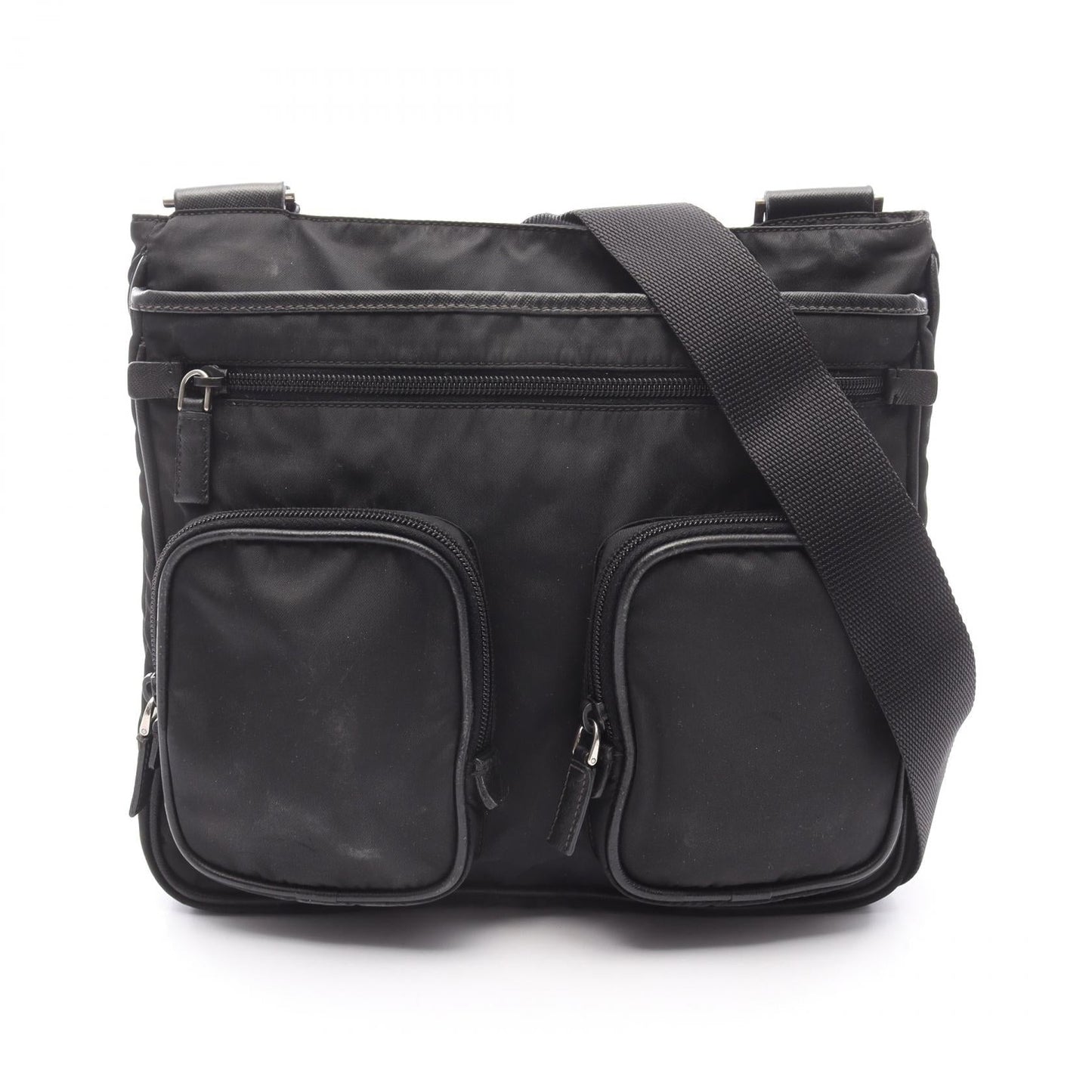 Prada Re Shoulder Bag Leather Nylon Saffiano