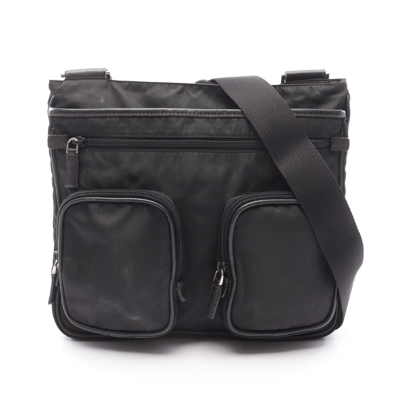 Prada Re Shoulder Bag Leather Nylon Saffiano