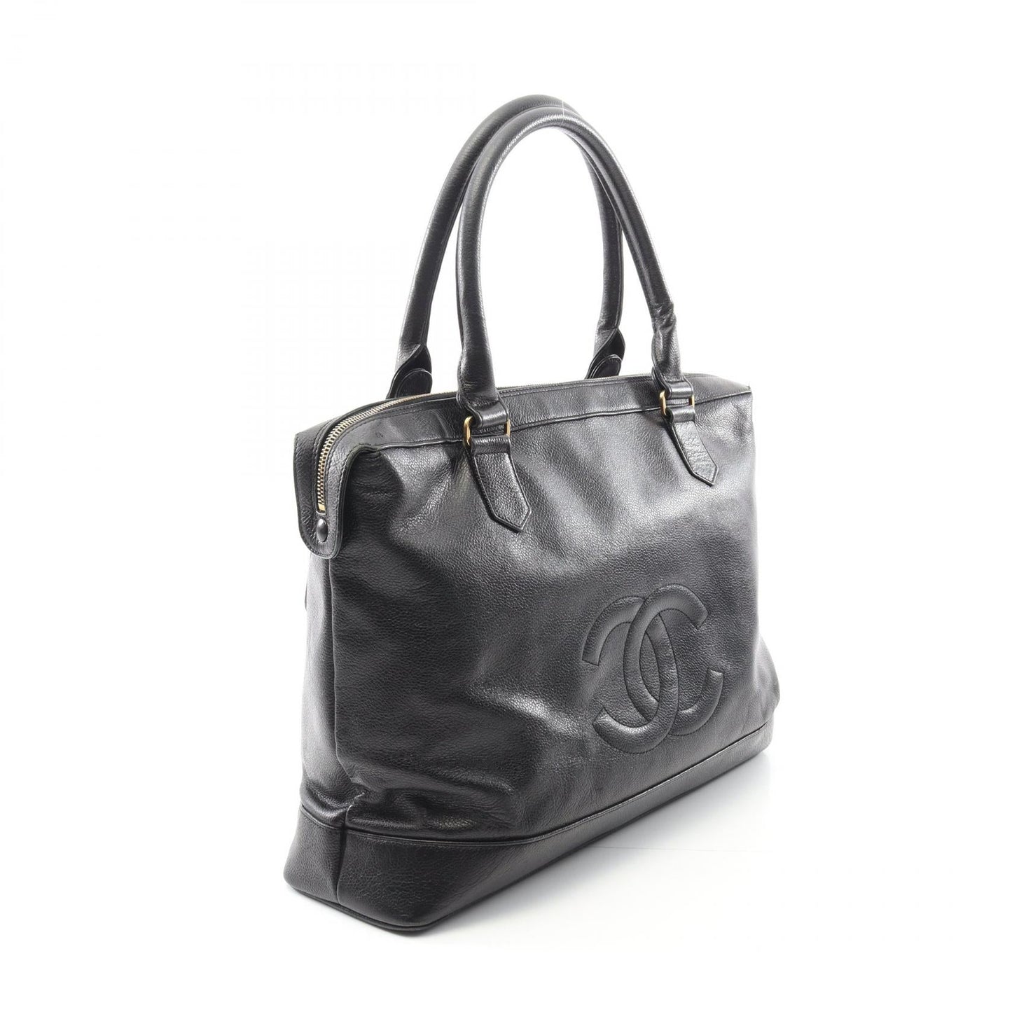 Chanel Coco Mark Grained Calfskin Tote Bag