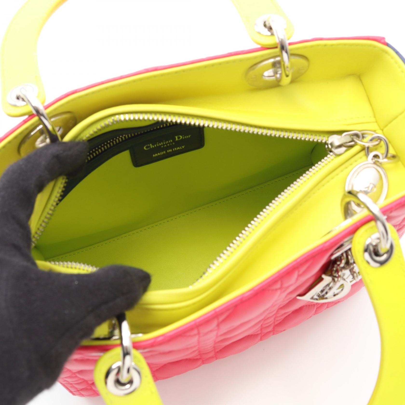 Dior Lady Cannage Handbag Leather Travel Bag Leather Handbag 12