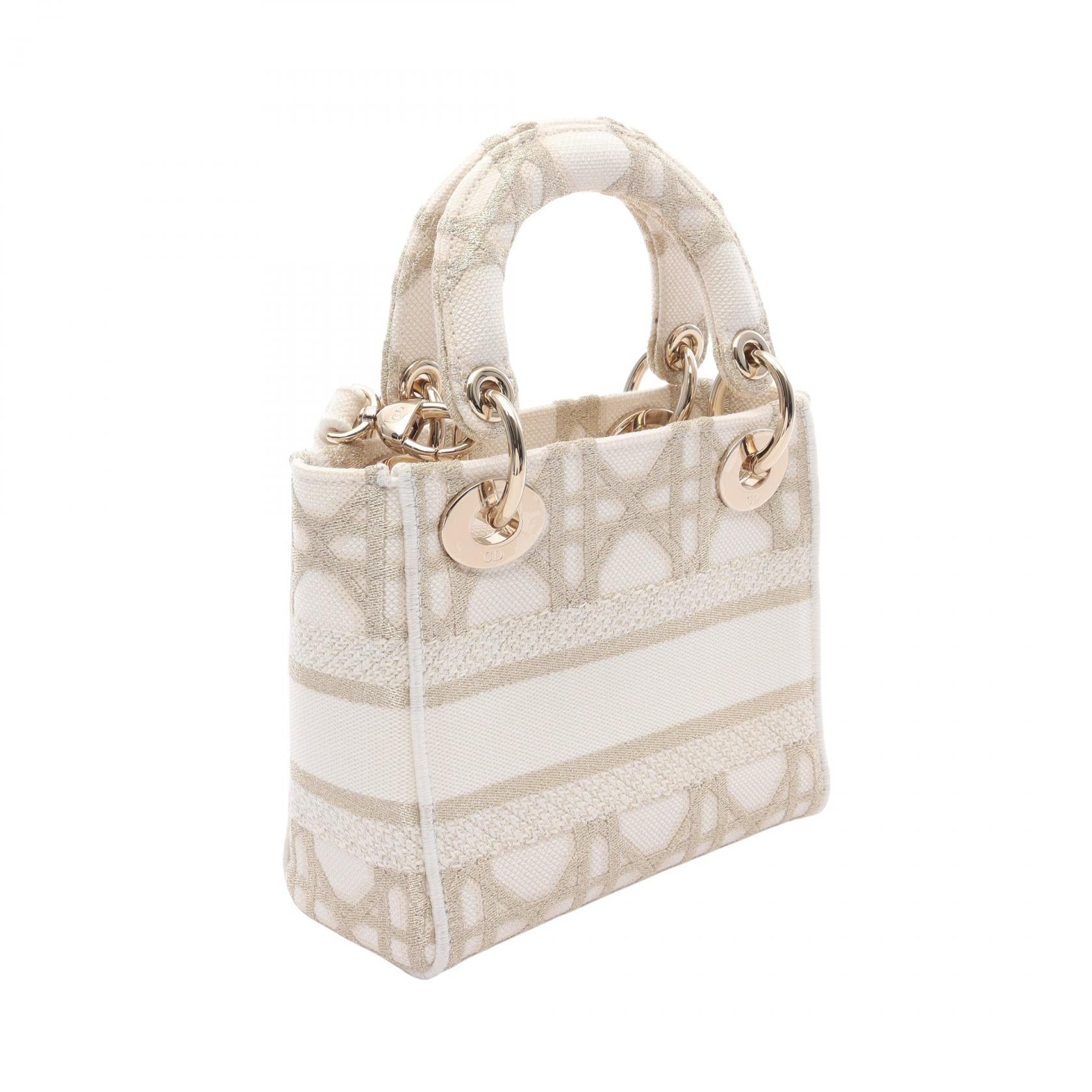 Dior Lady 2Way Bag Canvas Mini Travel Bag