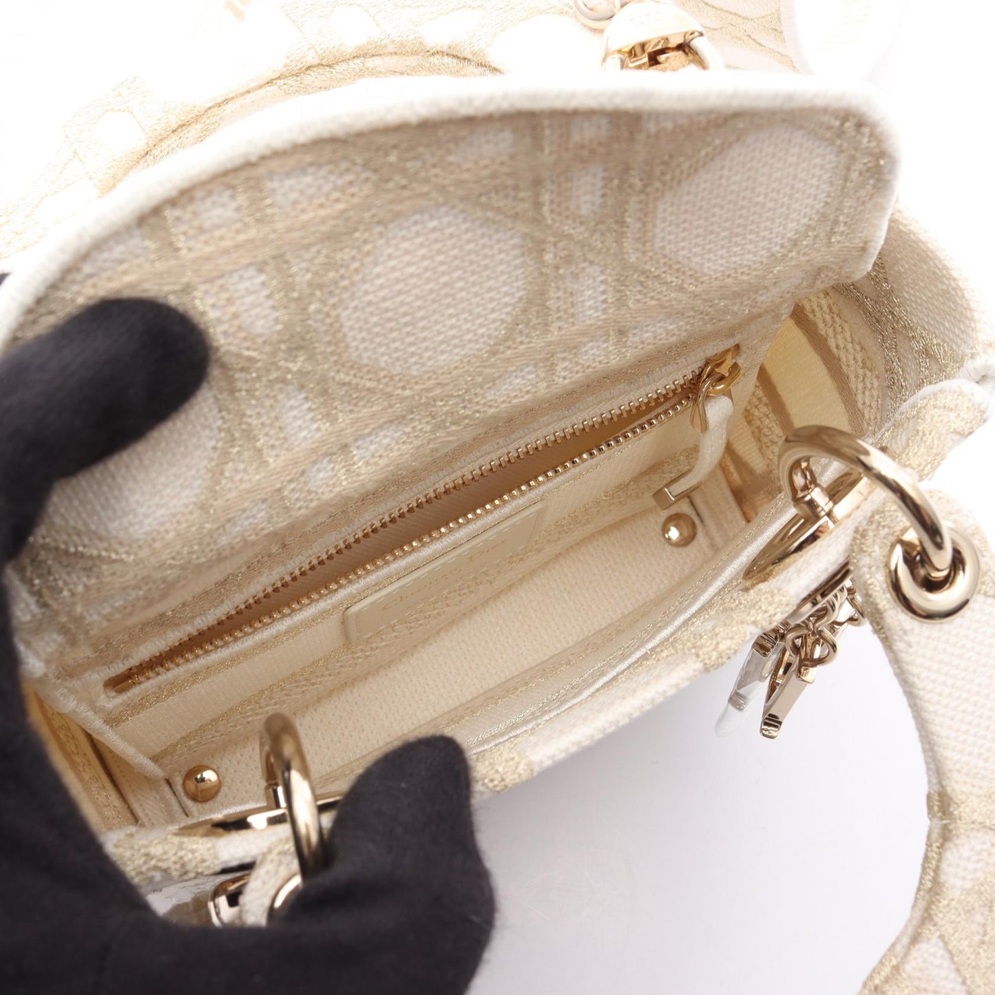 Dior Lady 2Way Bag Canvas Mini Travel Bag