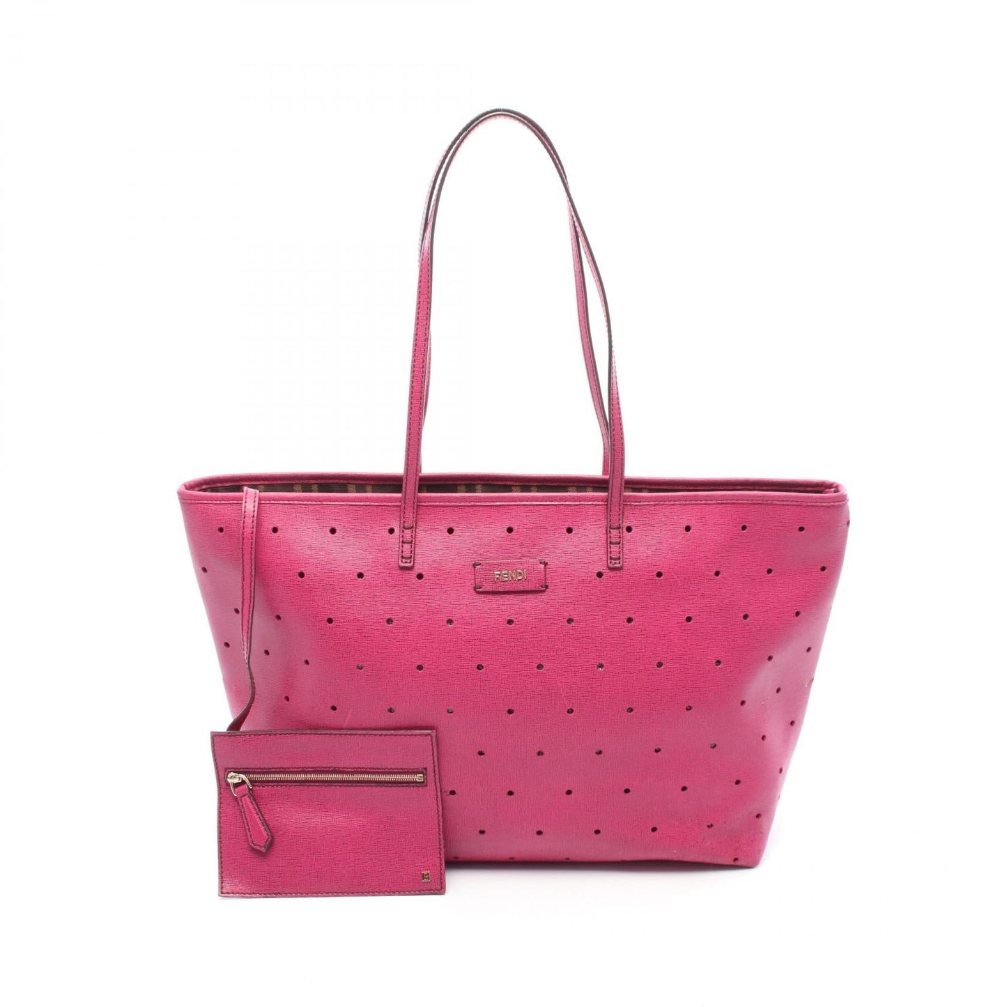 Fendi Pvc Coated Tote Bag Canvas