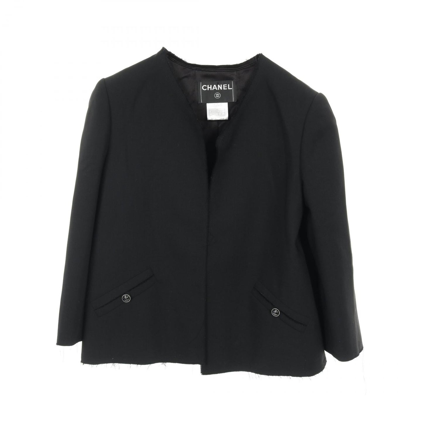 Chanel Coco Mark Button Wool Jacket