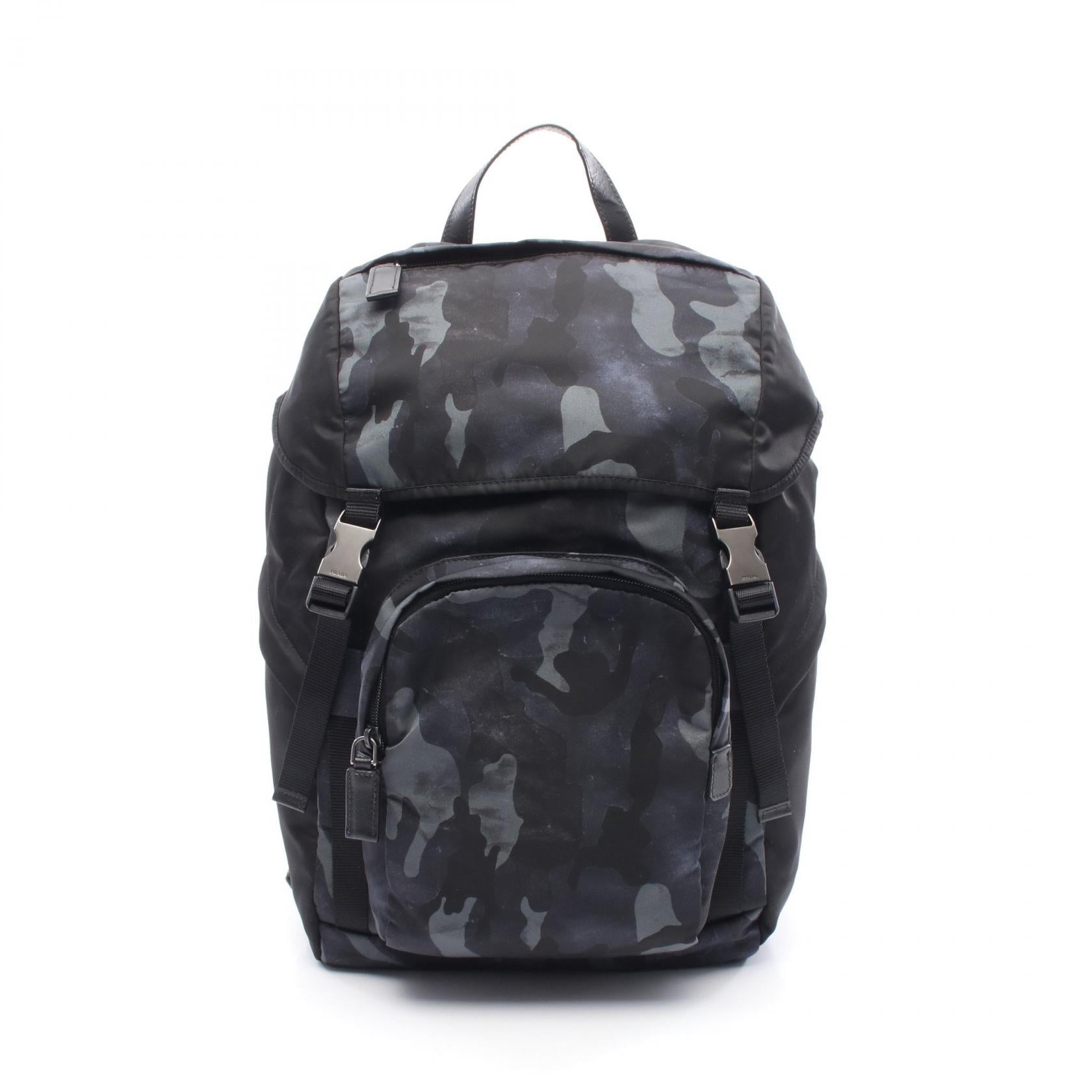 Prada 2Vz135 Backpack Leather Nylon Saffiano