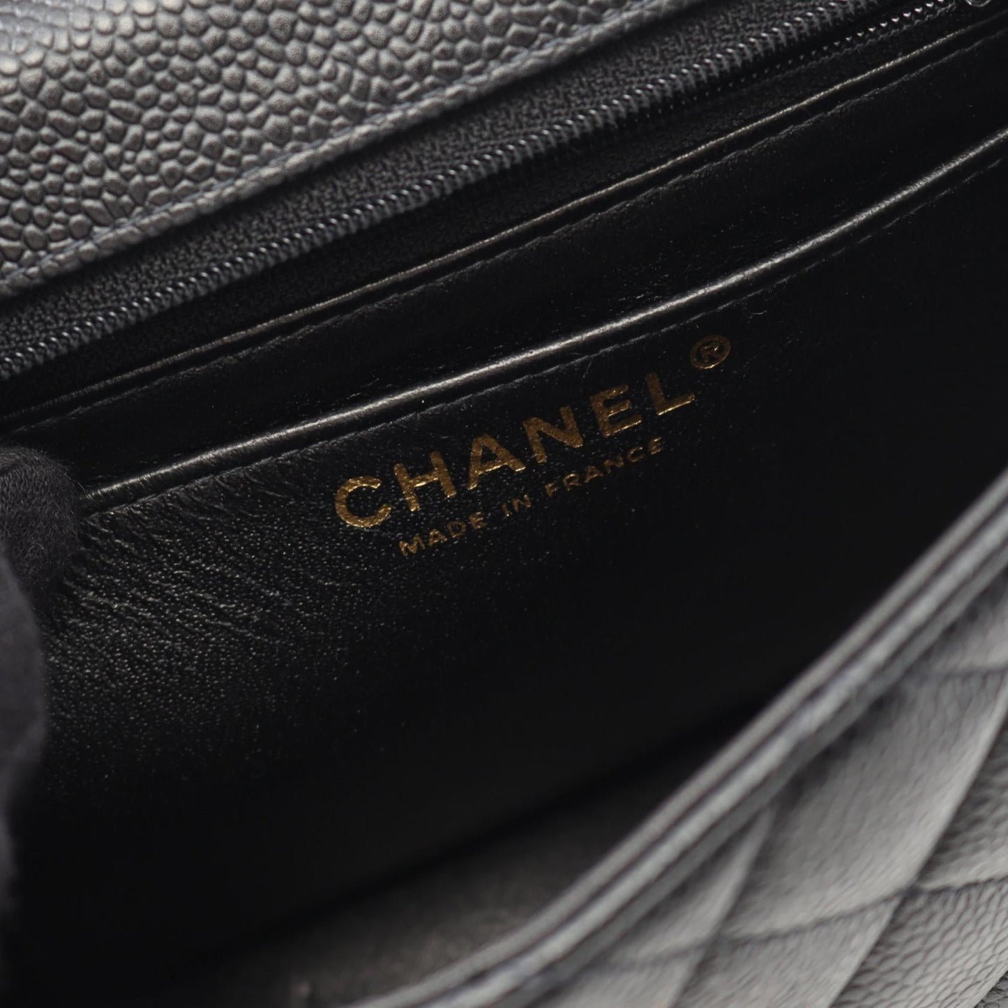 Chanel Mini Matelasse Caviar Skin Shoulder Bag