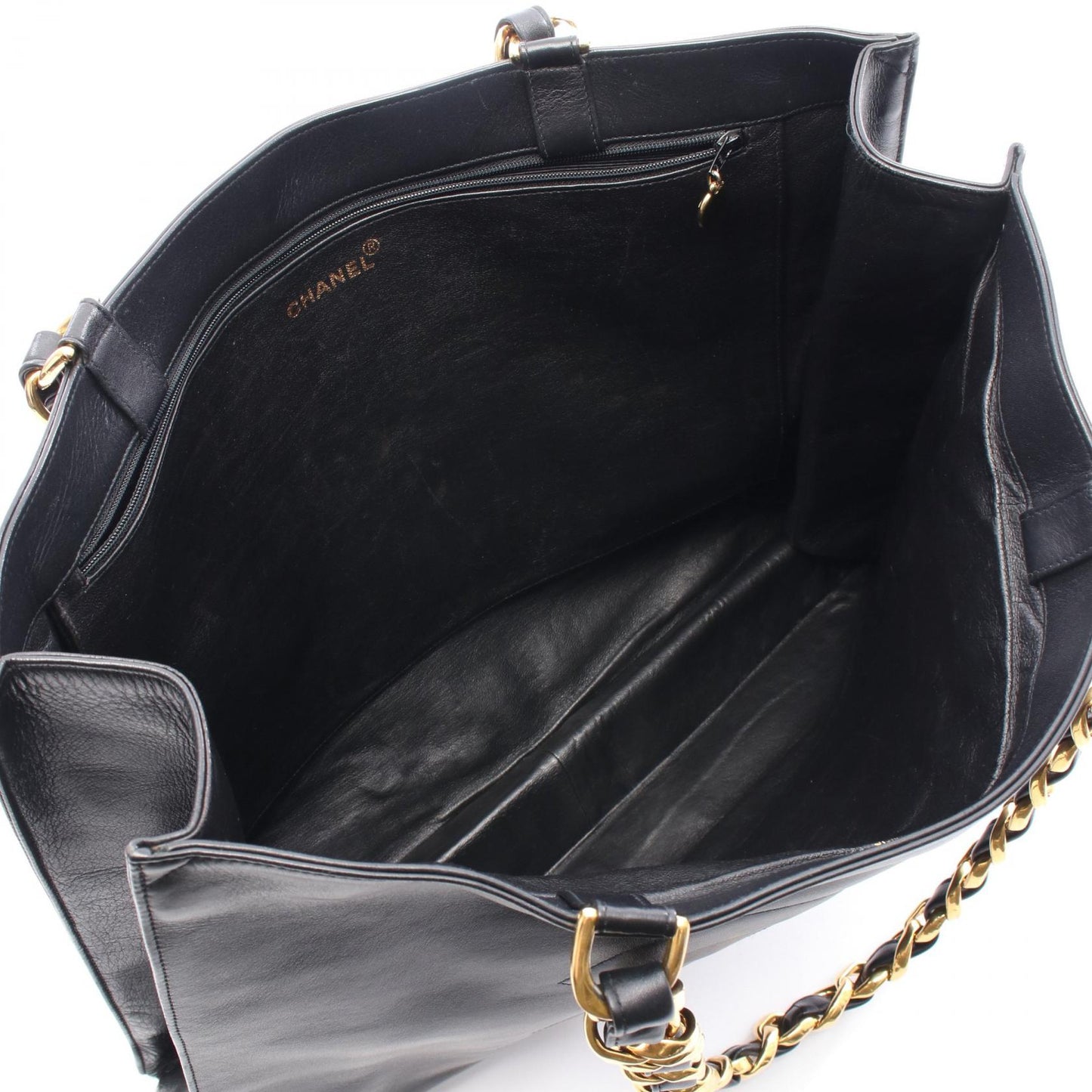 Chanel Deauville Lambskin Tote Bag