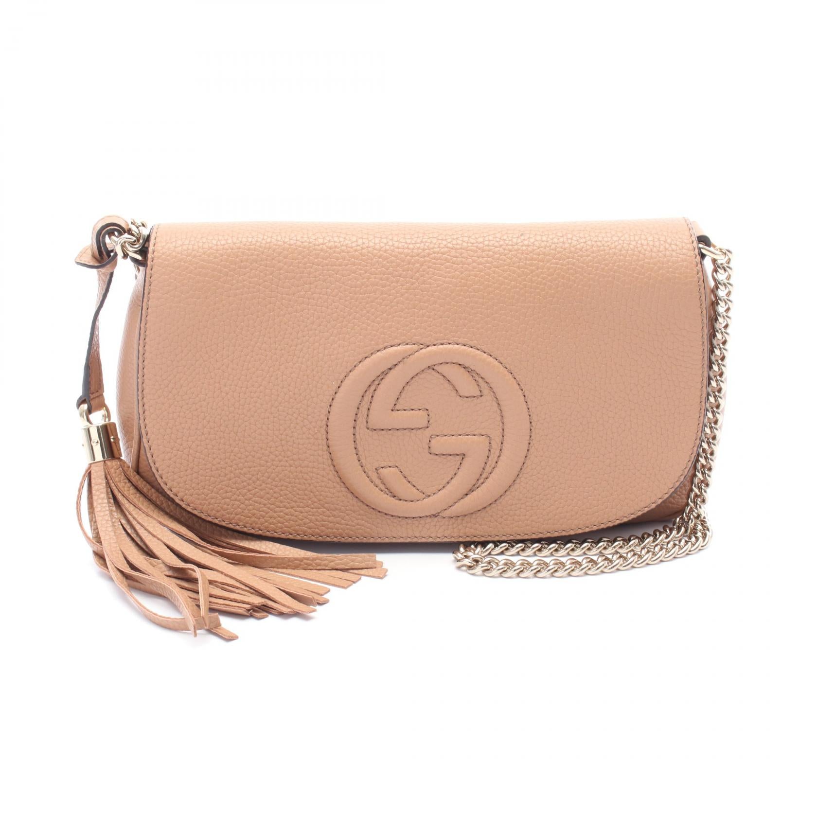 Gucci Soho Interlocking Shoulder Bag Leather Bag 4