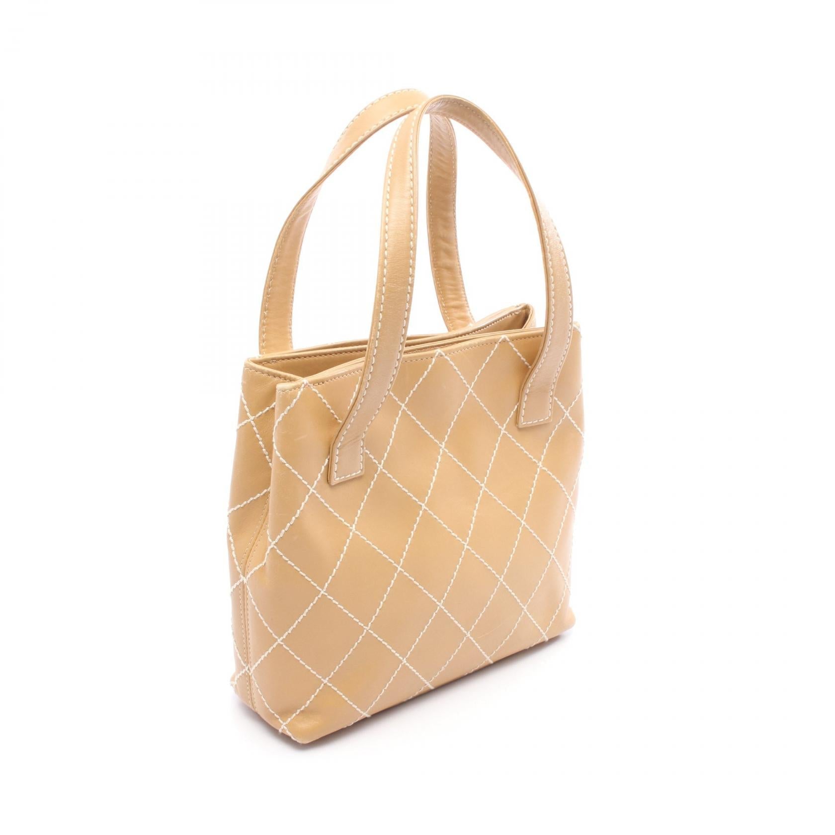 Chanel Wild Stitch Leather Tote Bag