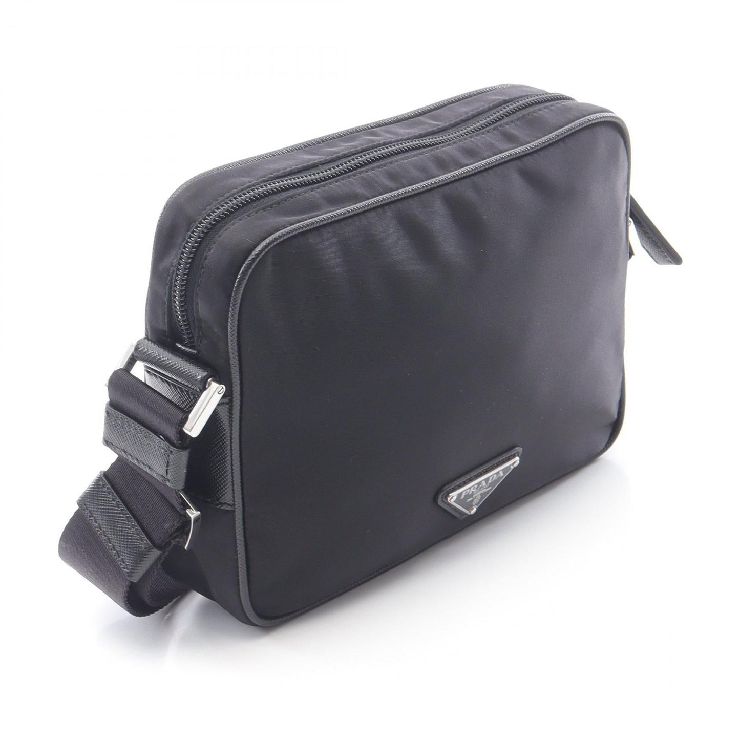 Prada Tessuto Shoulder Bag Leather Nylon Saffiano Shoulder Bag 4