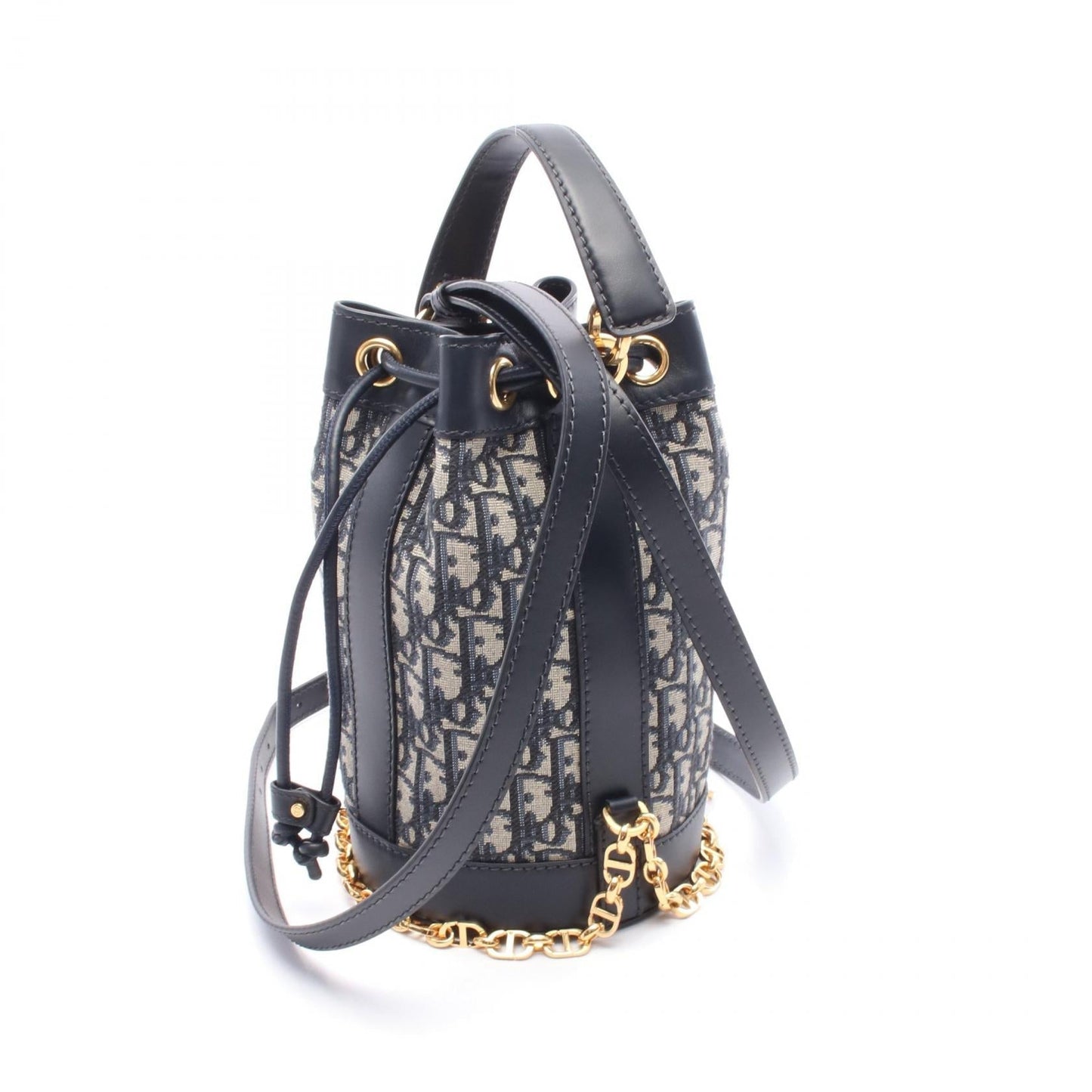 Dior Oblique Backpack Leather Canvas