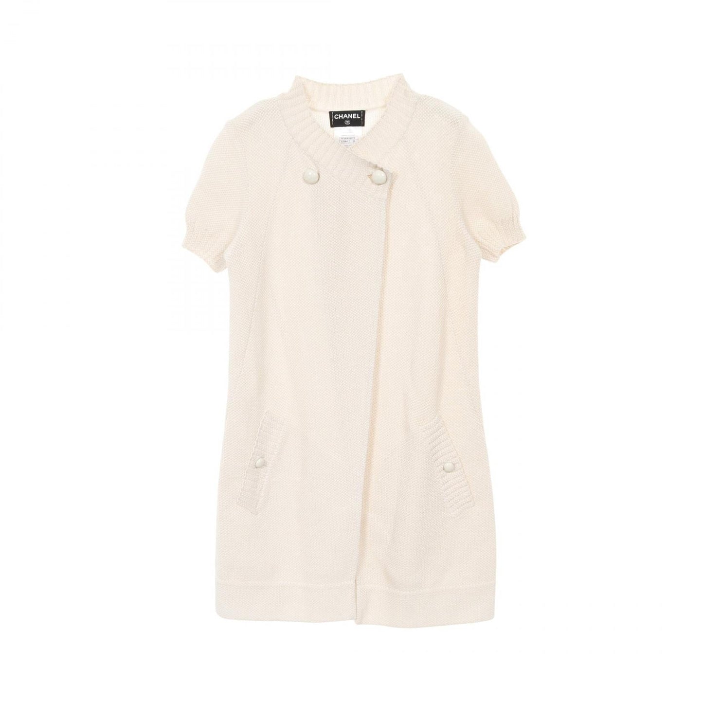 Chanel Coco Mark Button Cotton Cardigan