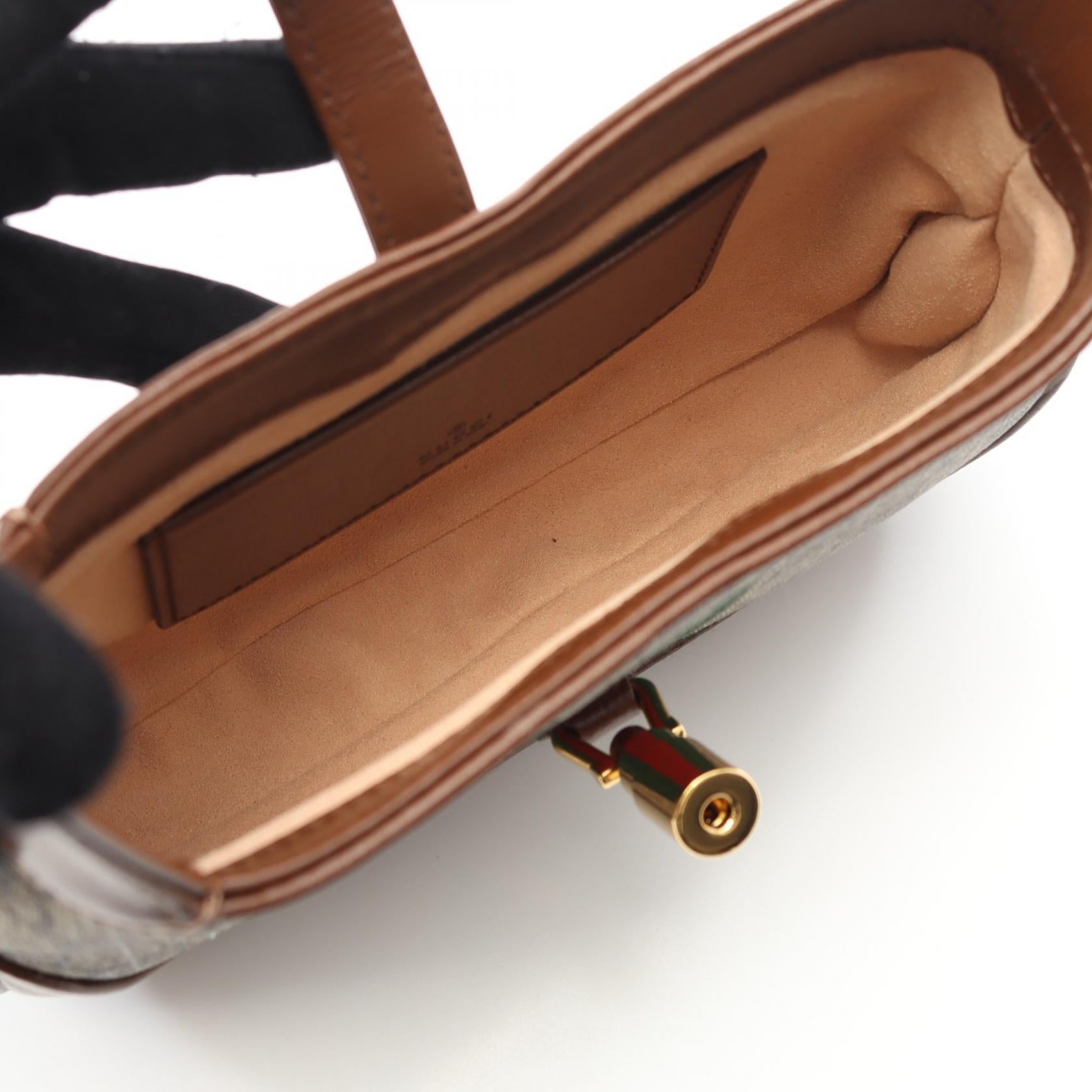 Gucci Jackie Supreme Coated Handbag Canvas Travel Bag