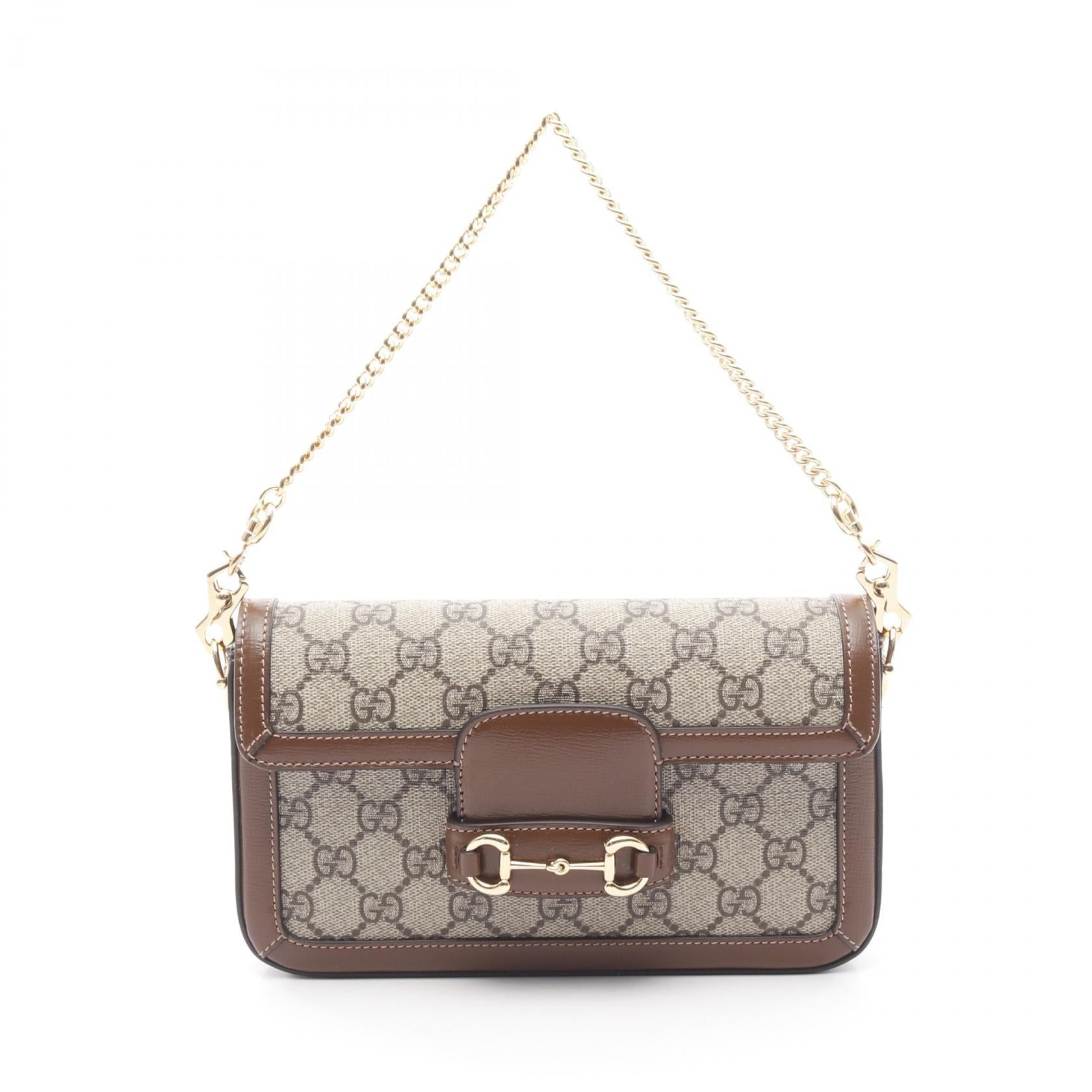 Gucci Horsebit Supreme Coated Handbag Canvas Travel Bag
