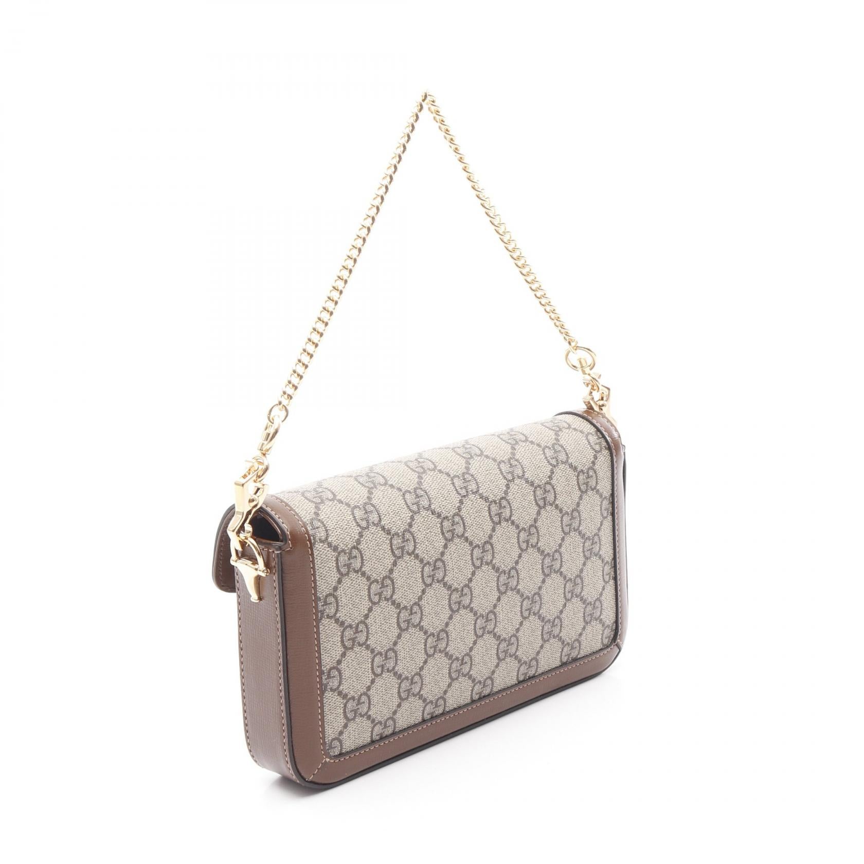 Gucci Horsebit Supreme Coated Handbag Canvas Travel Bag