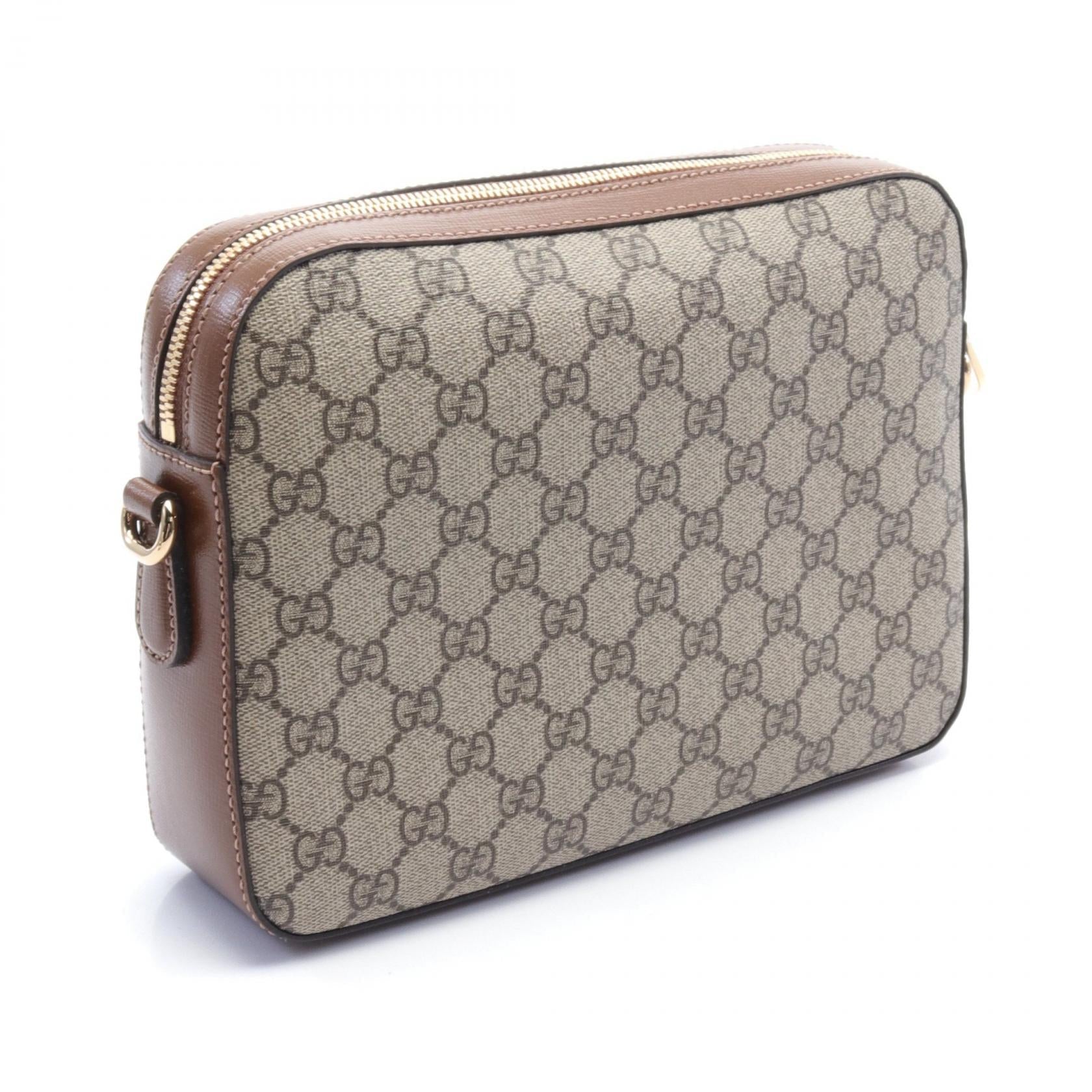 Gucci Interlocking Supreme Coated Shoulder Bag Canvas