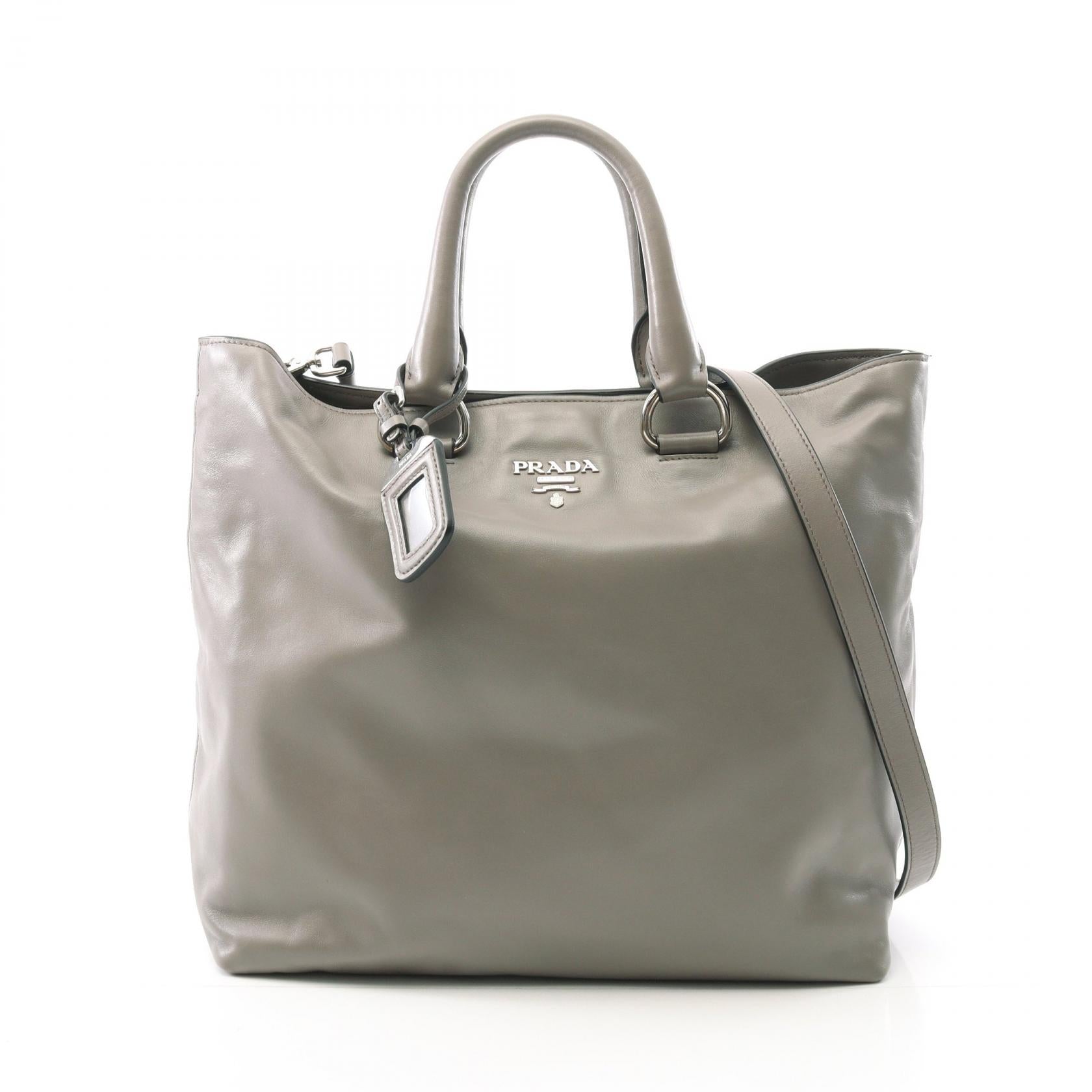 Prada Tote Bag Leather Tote Bag 1