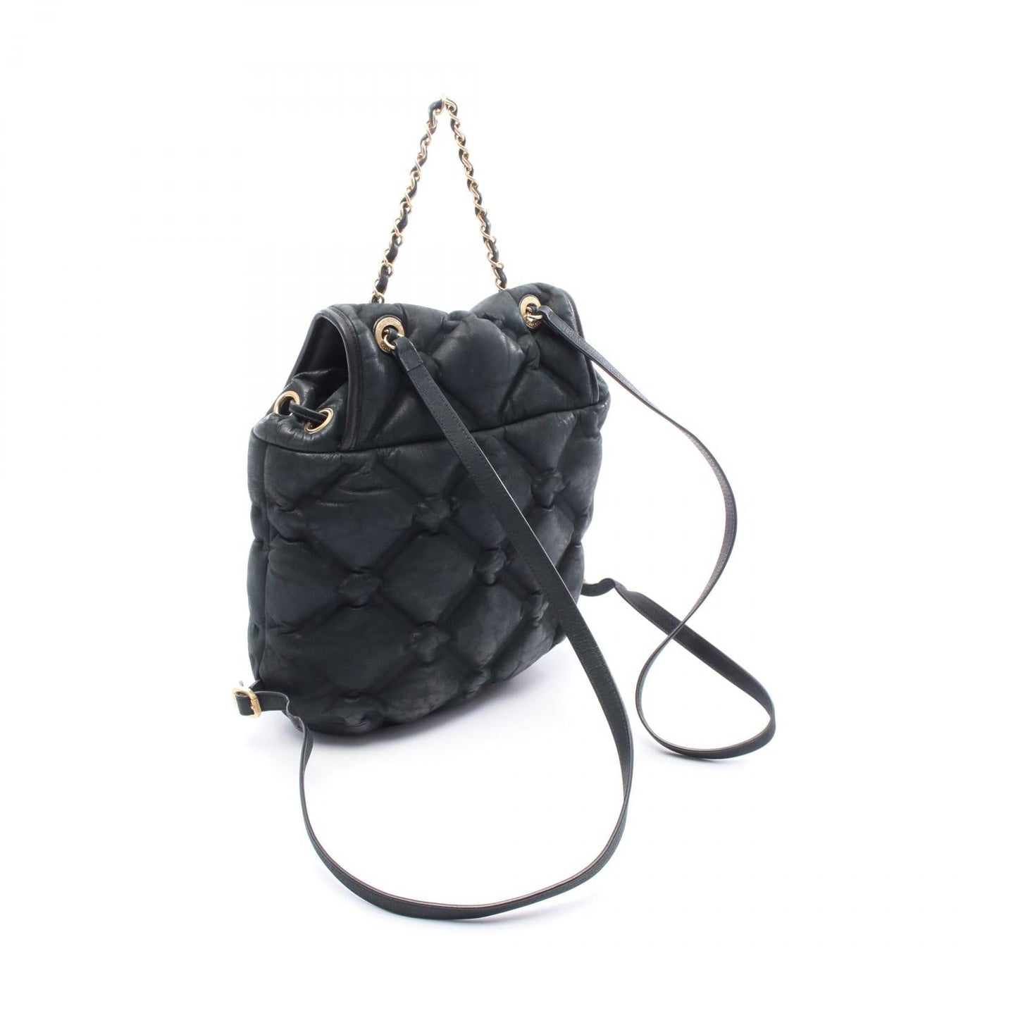 Chanel Bubble Quilt Leather Backpack