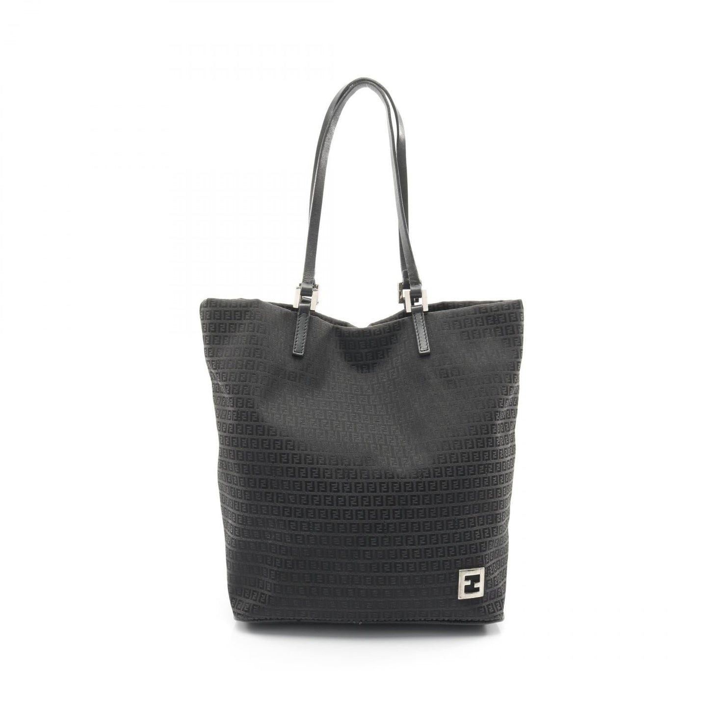 Fendi Zucchino Tote Bag Leather Canvas