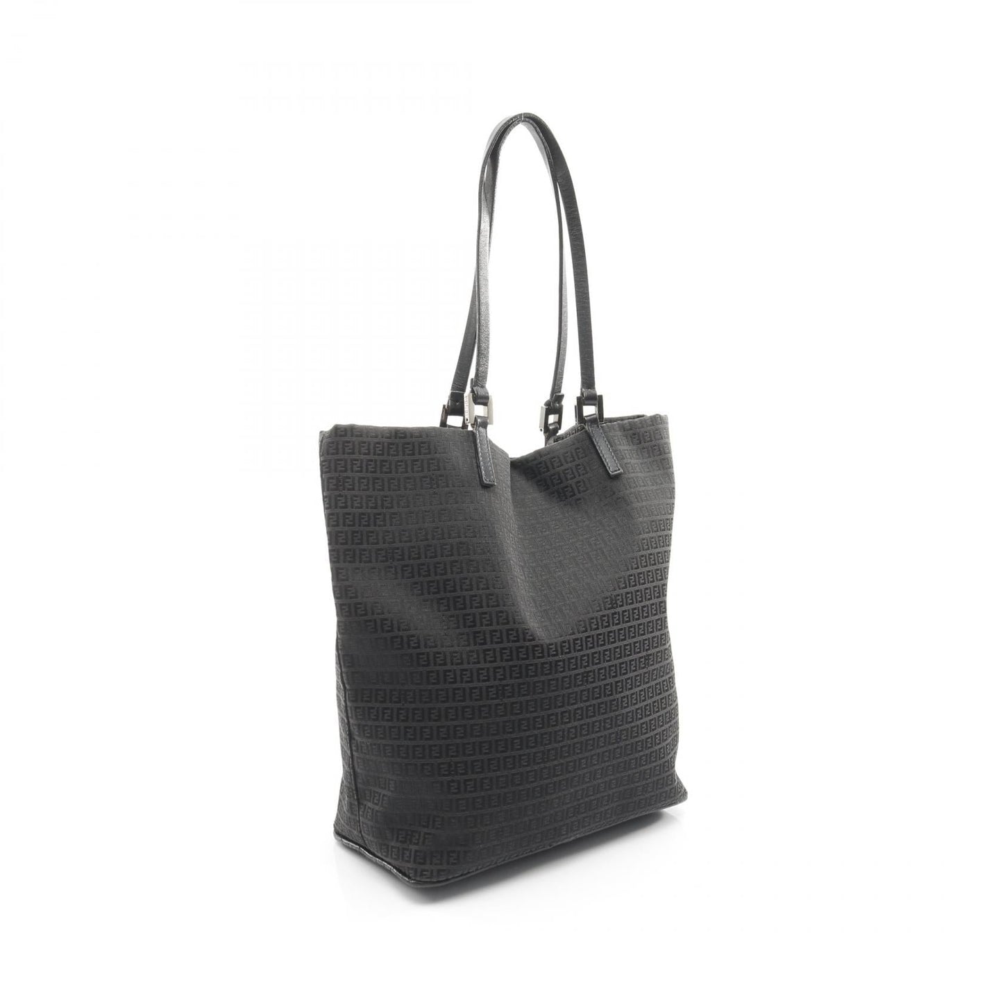 Fendi Zucchino Tote Bag Leather Canvas