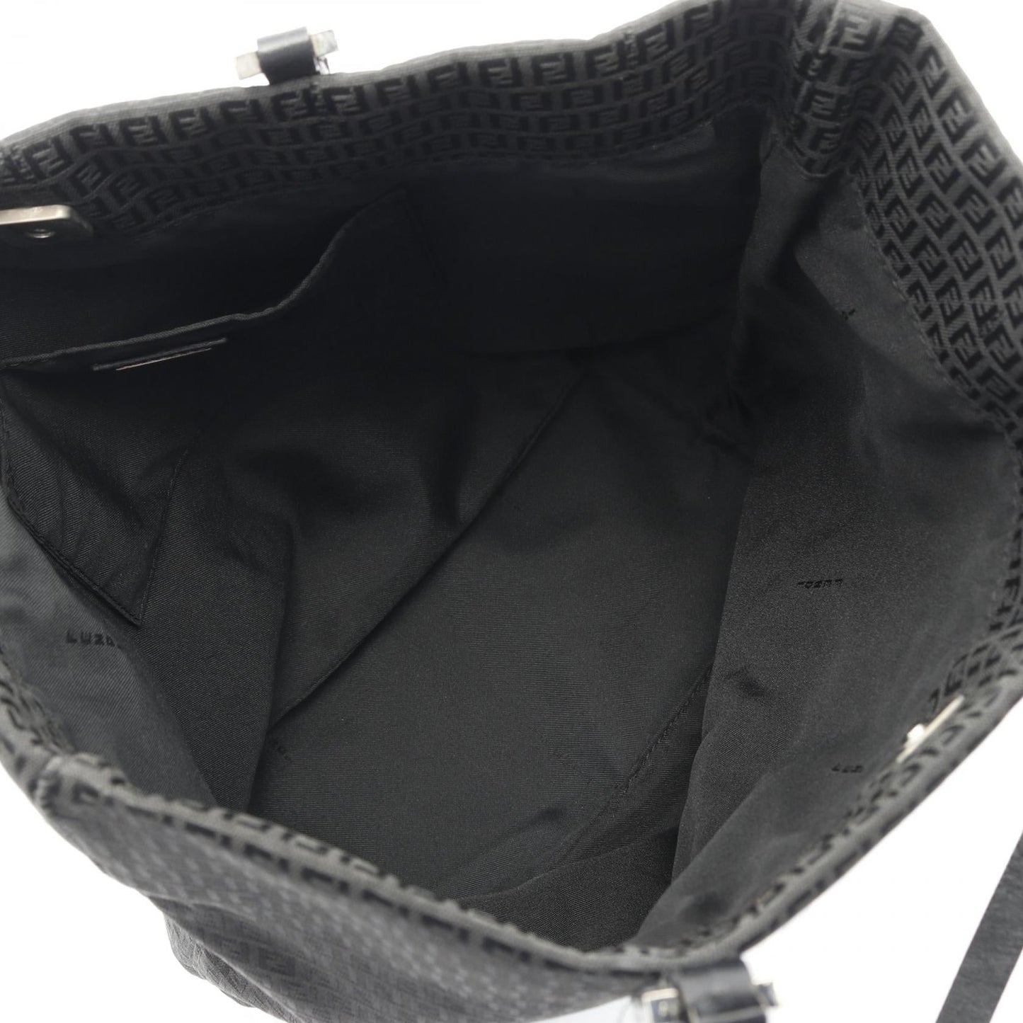 Fendi Zucchino Tote Bag Leather Canvas