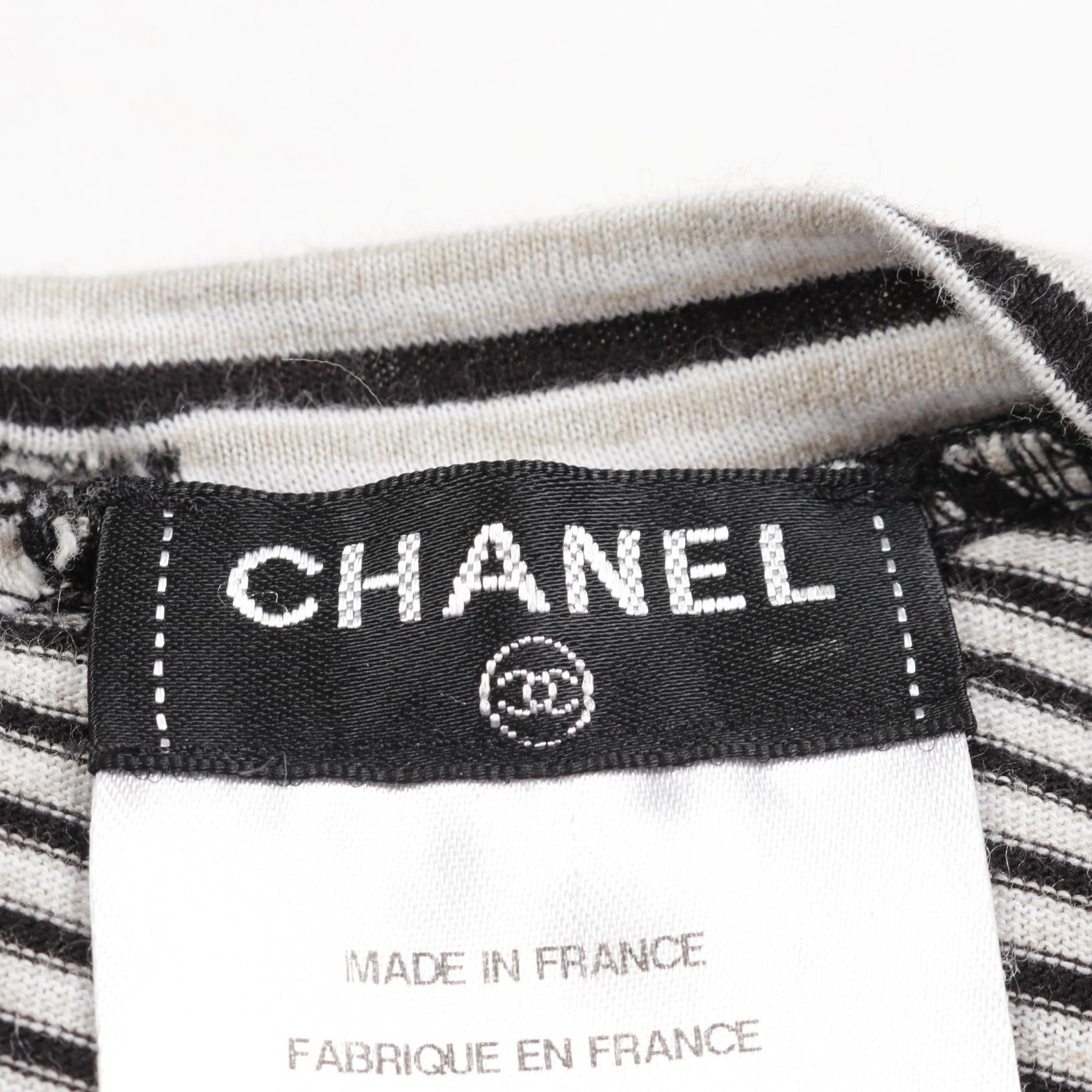 Chanel Coco Mark Button Cotton Top Bag