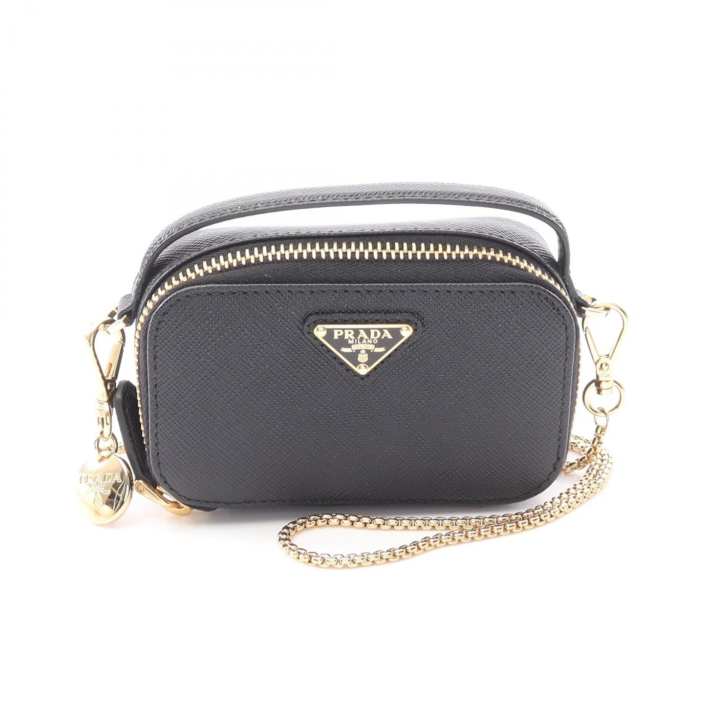 Prada Triangle Shoulder Bag Shoulder Bag Leather Saffiano Mini