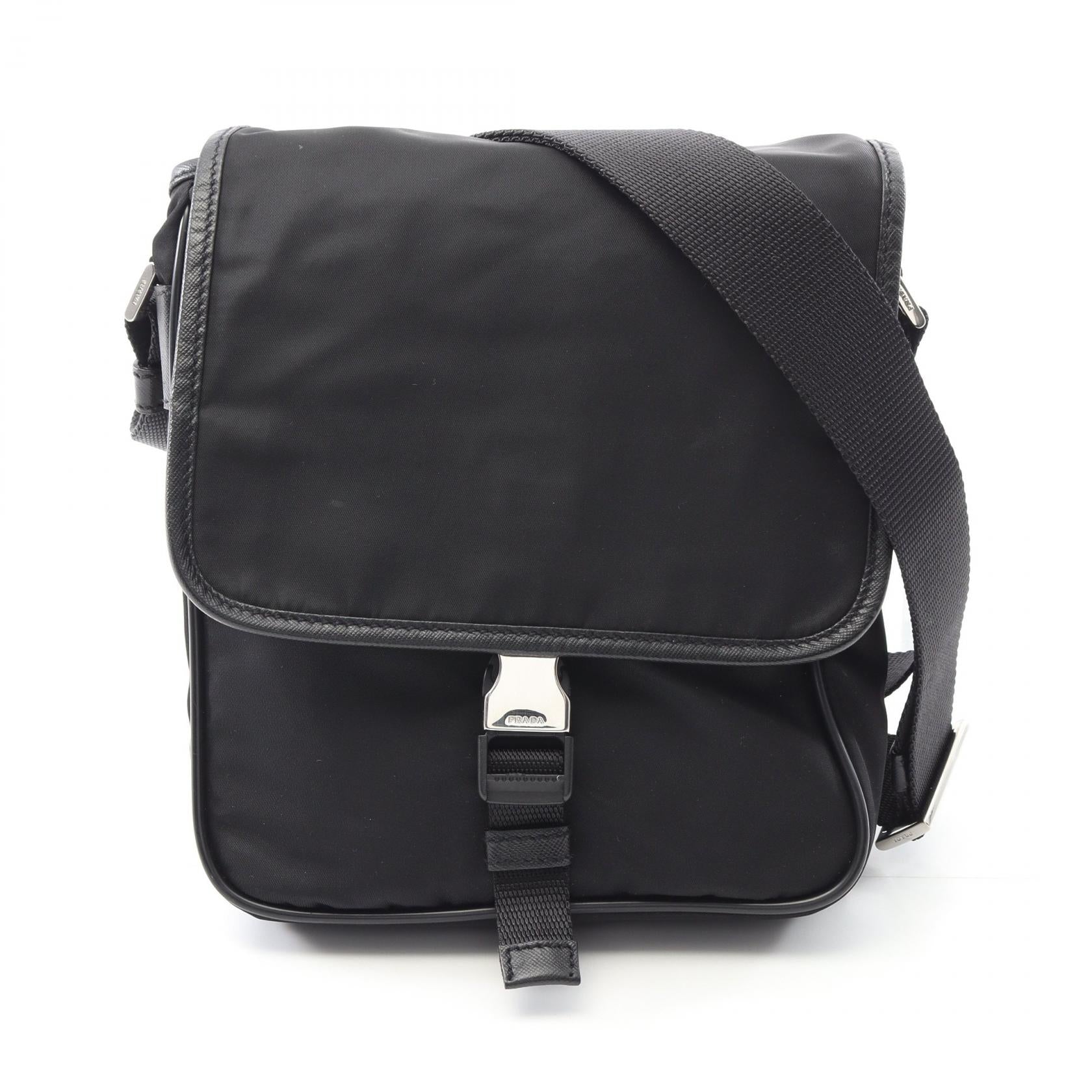 Prada Re Shoulder Bag Leather Nylon Saffiano Shoulder Bag 6