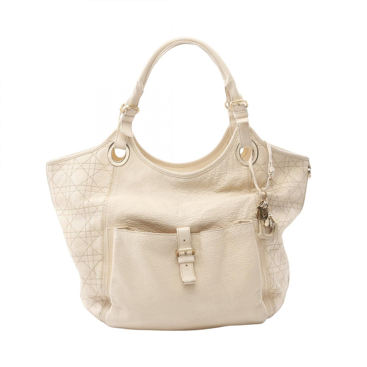 Dior Christian Cannage Tote Bag Leather