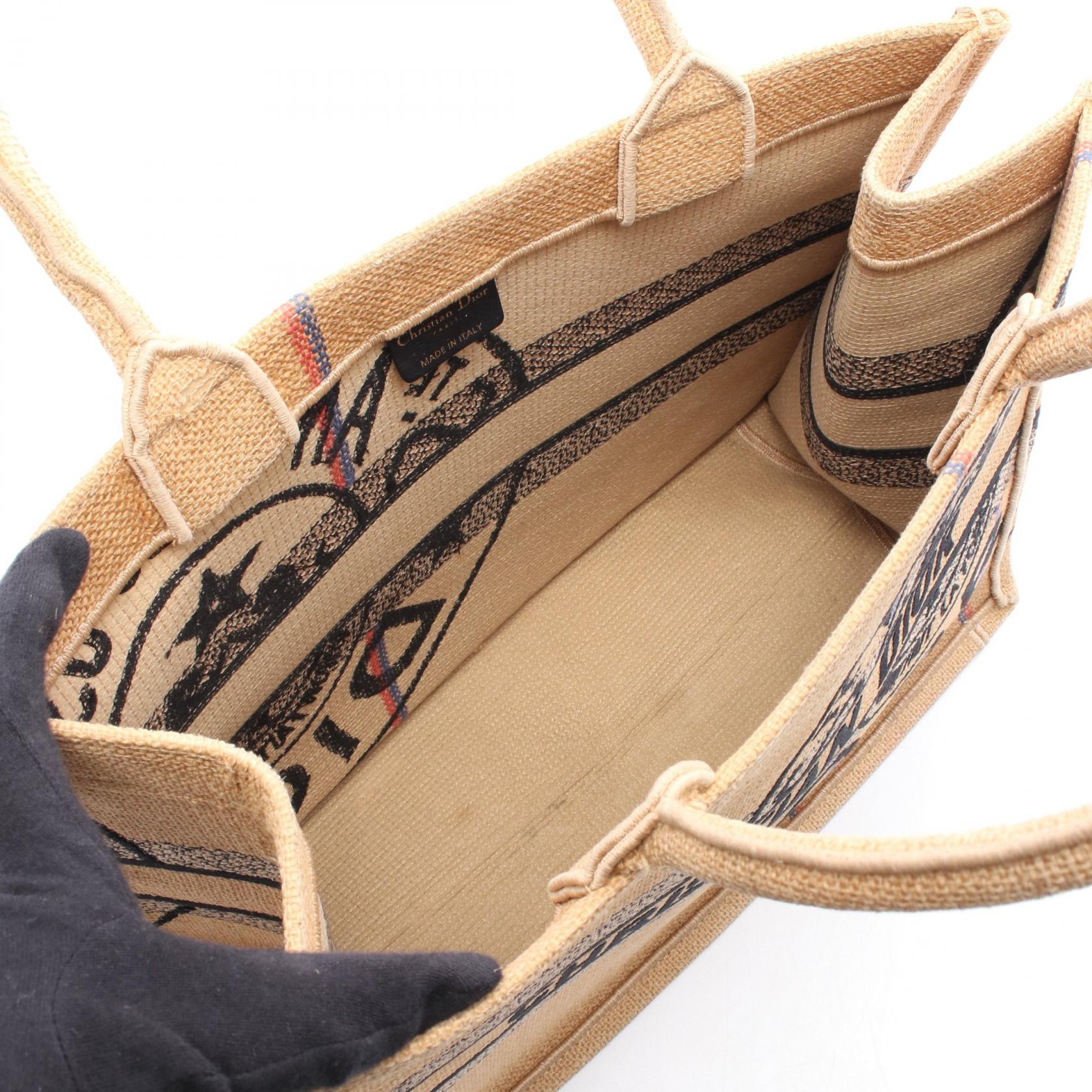 Dior Book Tote Tote Bag Raffia