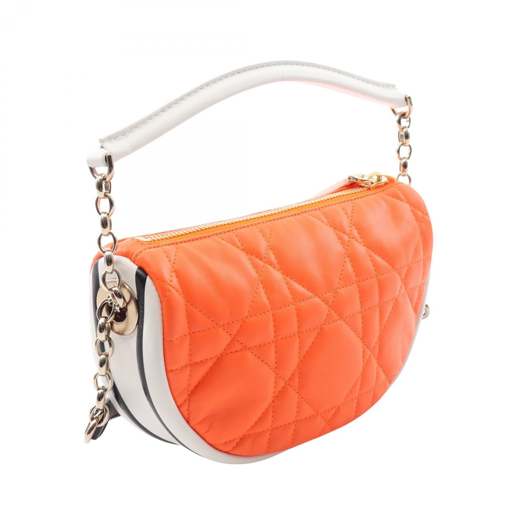 Dior Vibe 2Way Shoulder Bag Leather Small