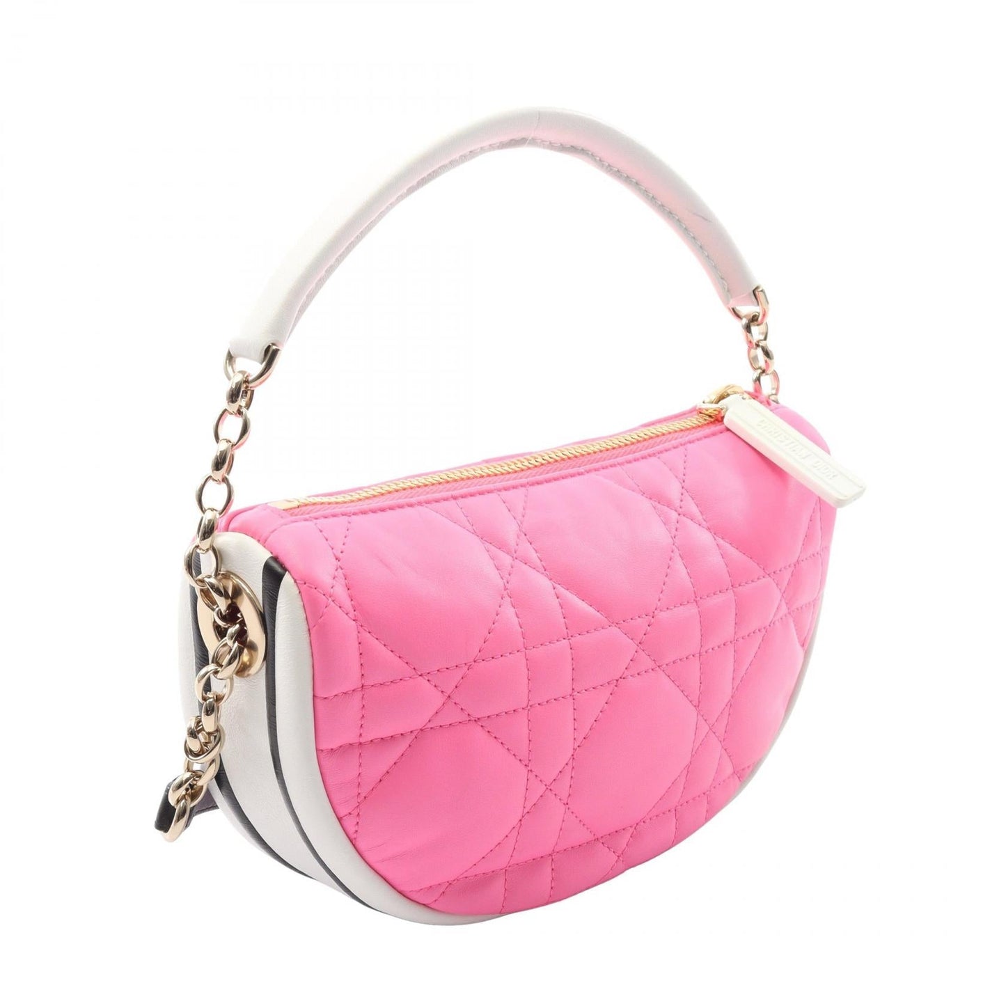Dior Vibe Hobo Cannage Shoulder Bag Leather Small