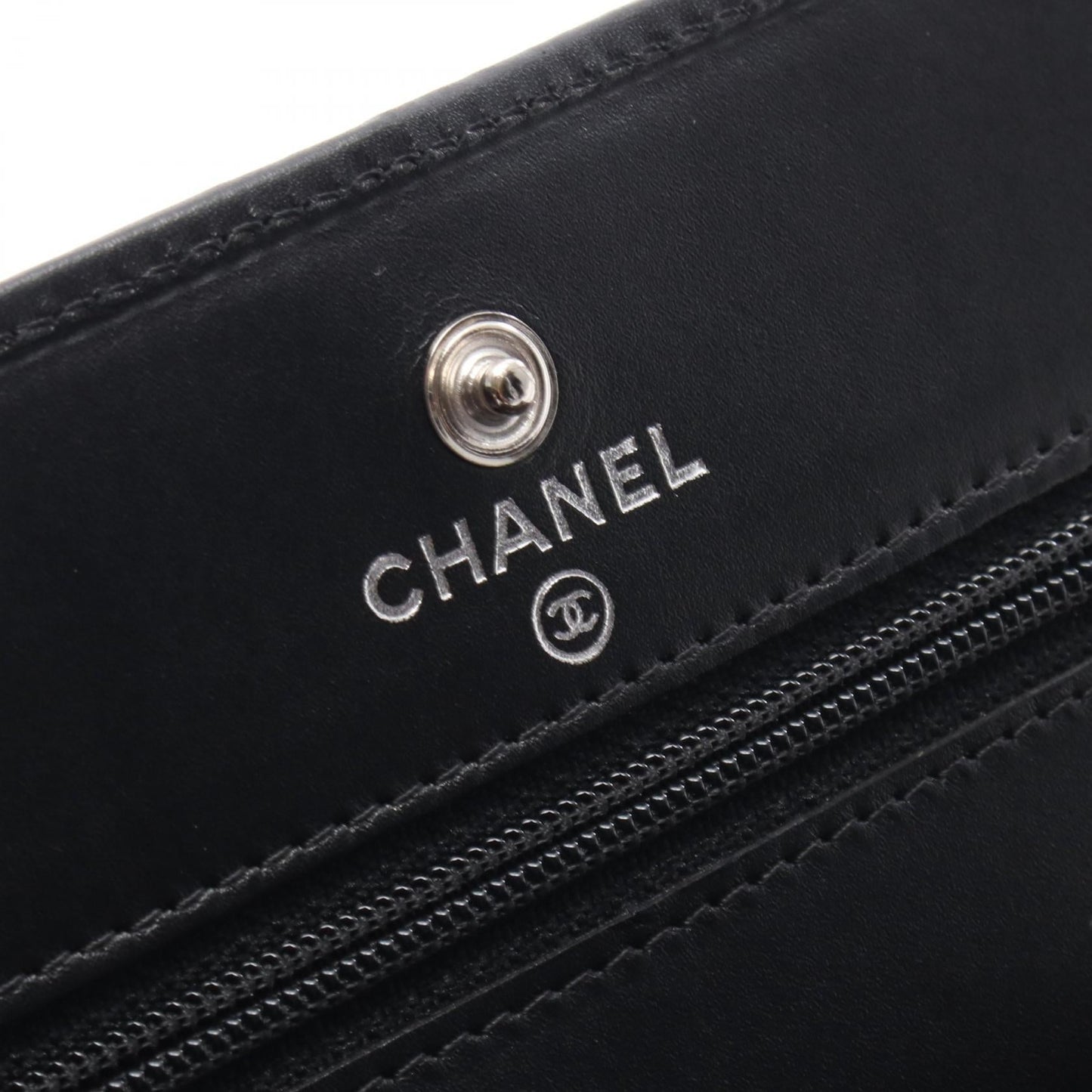 Chanel Cambon Line Calfskin Patent Leather Shoulder Bag