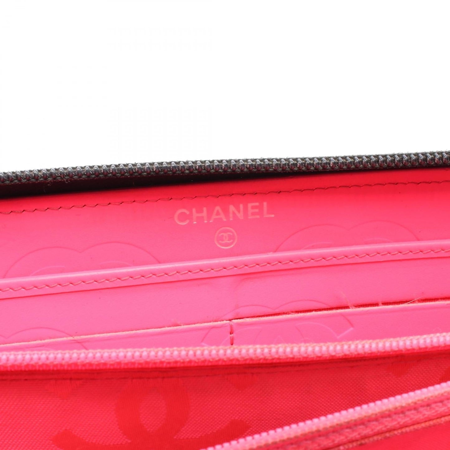 Chanel Cambon Line Leather Long Wallet