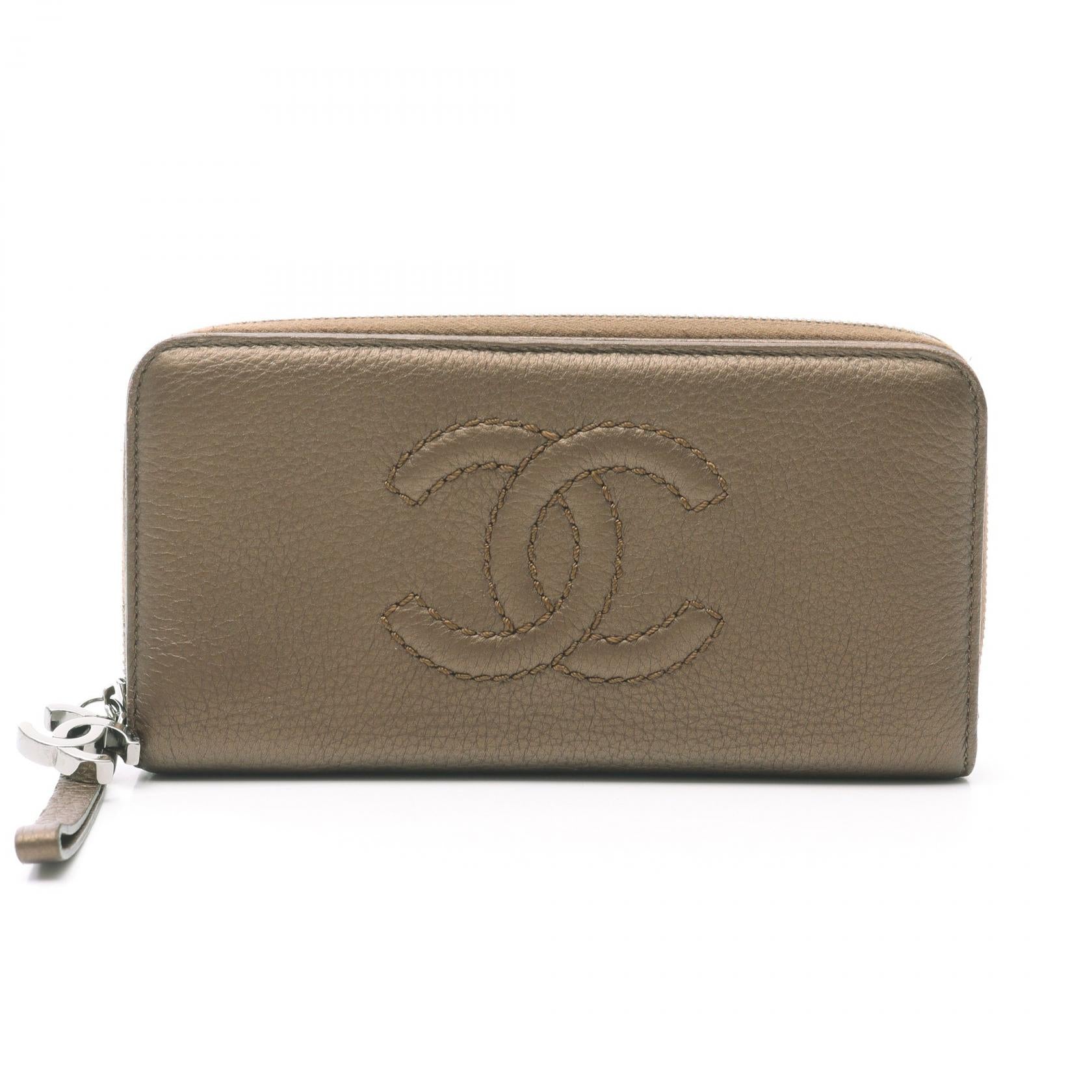 Chanel Luxury Line Leather Long Wallet