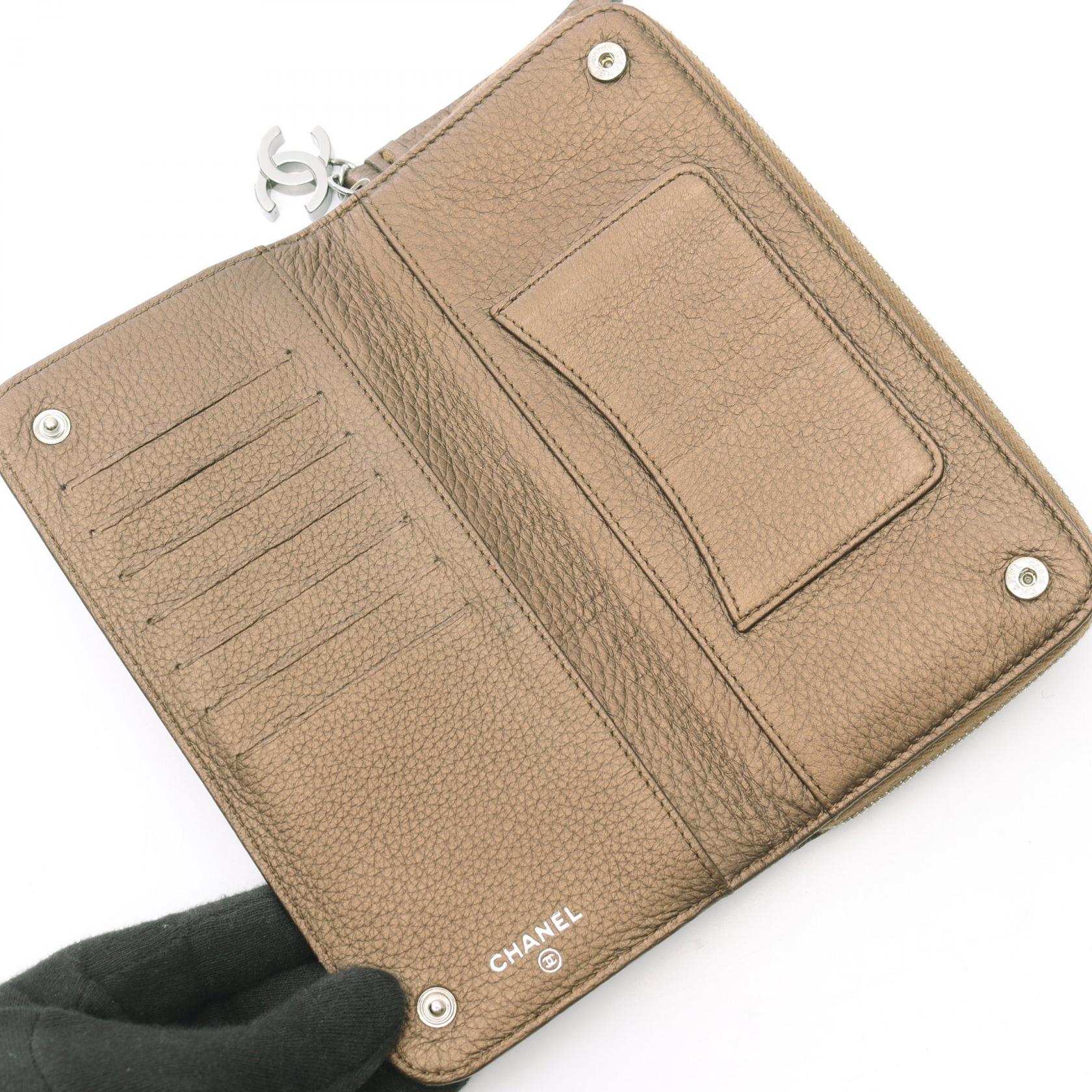 Chanel Luxury Line Leather Long Wallet