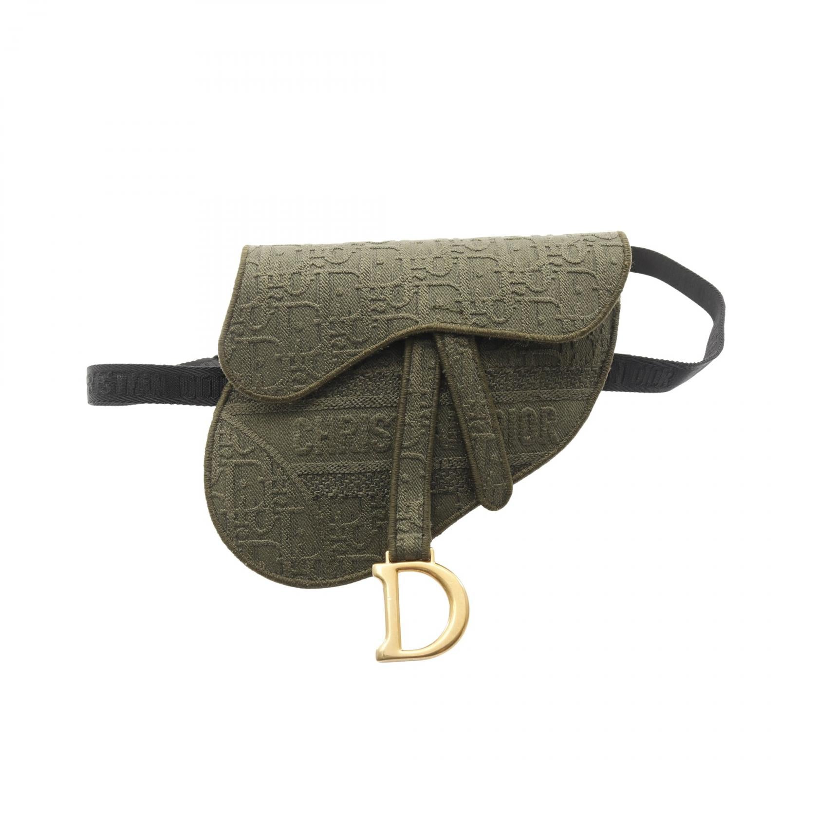 Dior Saddle Oblique Waist Bag Canvas Travel Bag