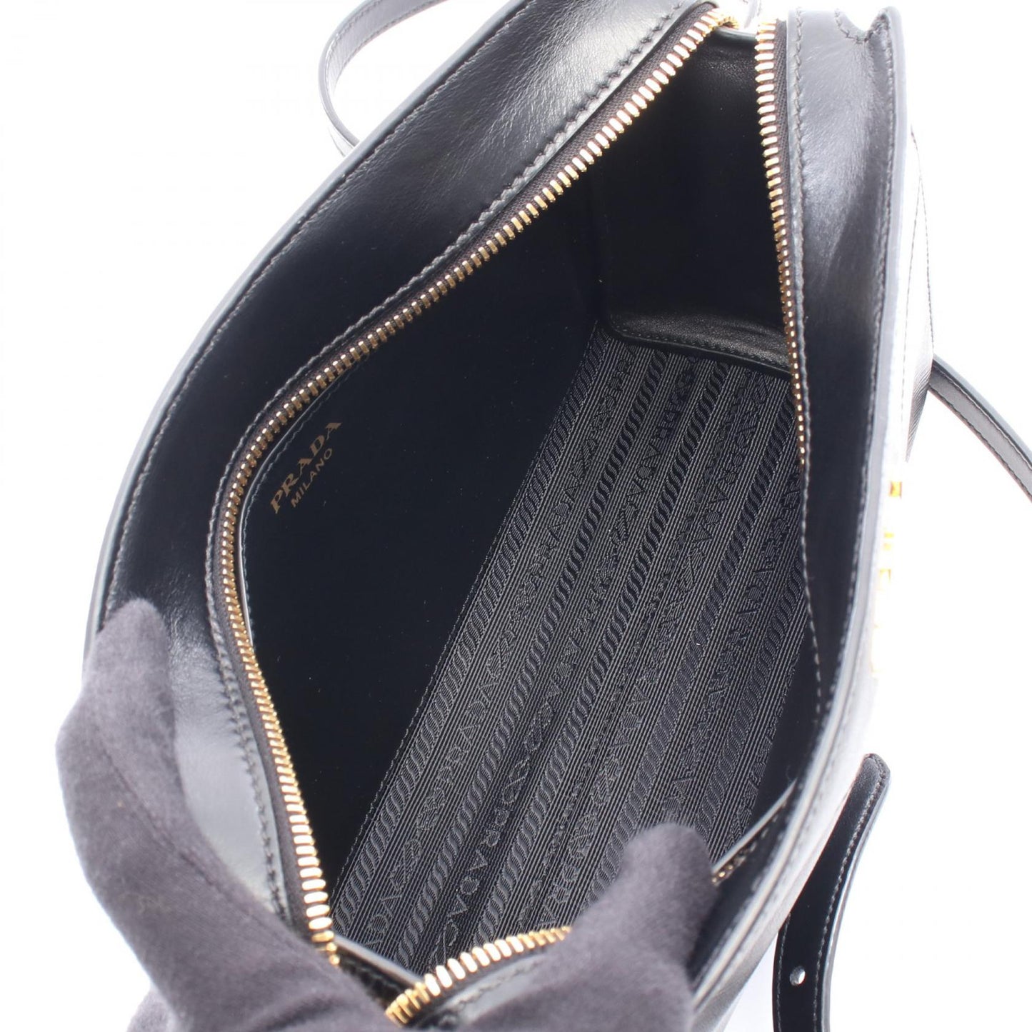 Prada Soft Shoulder Bag Leather Saffiano
