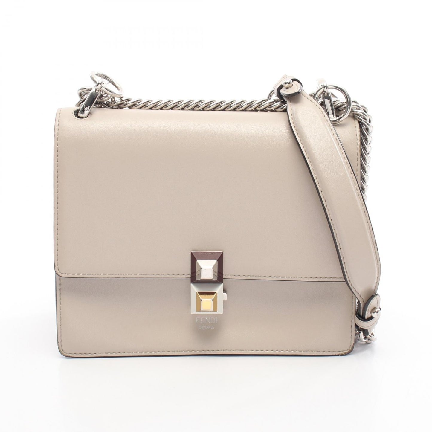 Fendi Kan Shoulder Bag Leather Mini