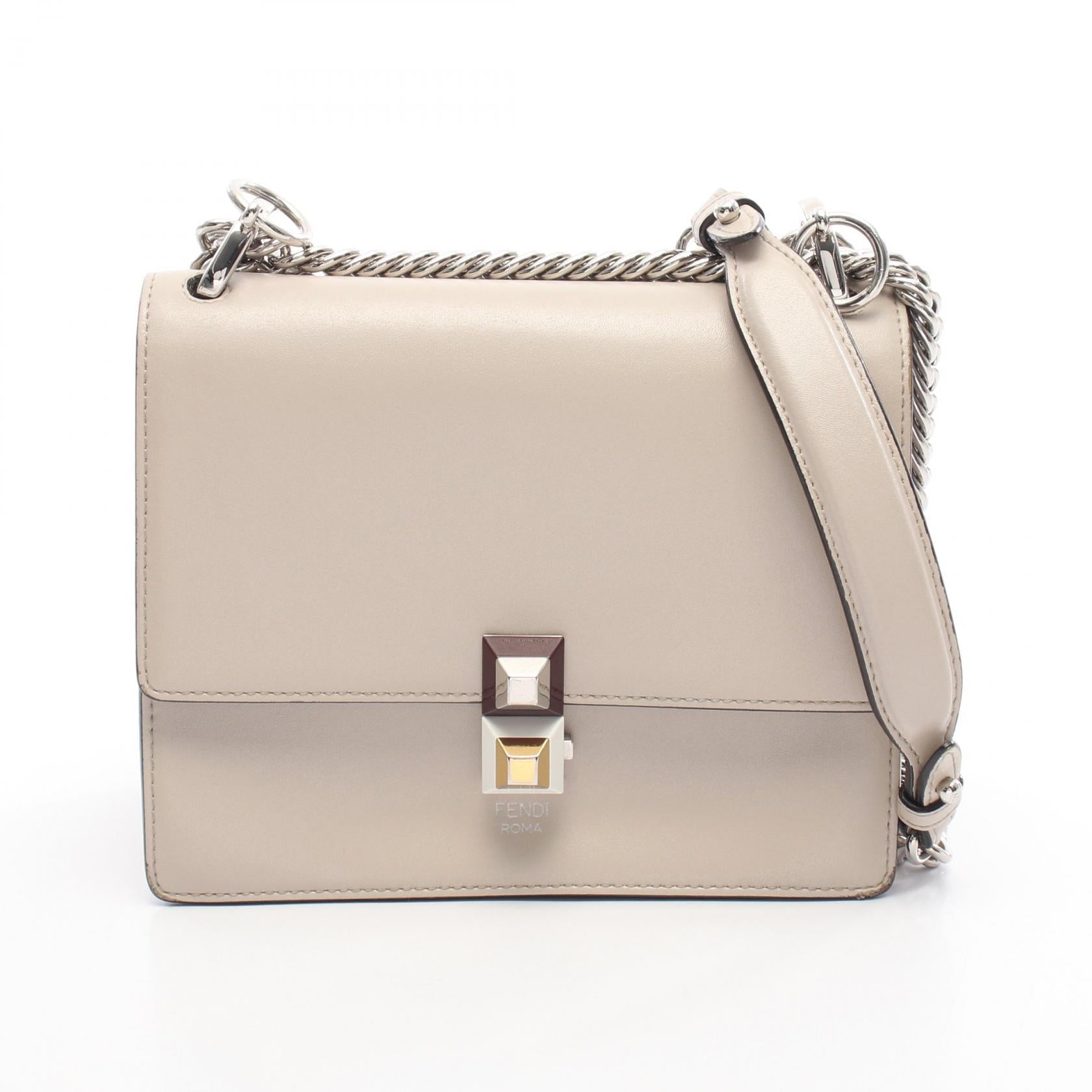 Fendi Kan Shoulder Bag Leather Mini