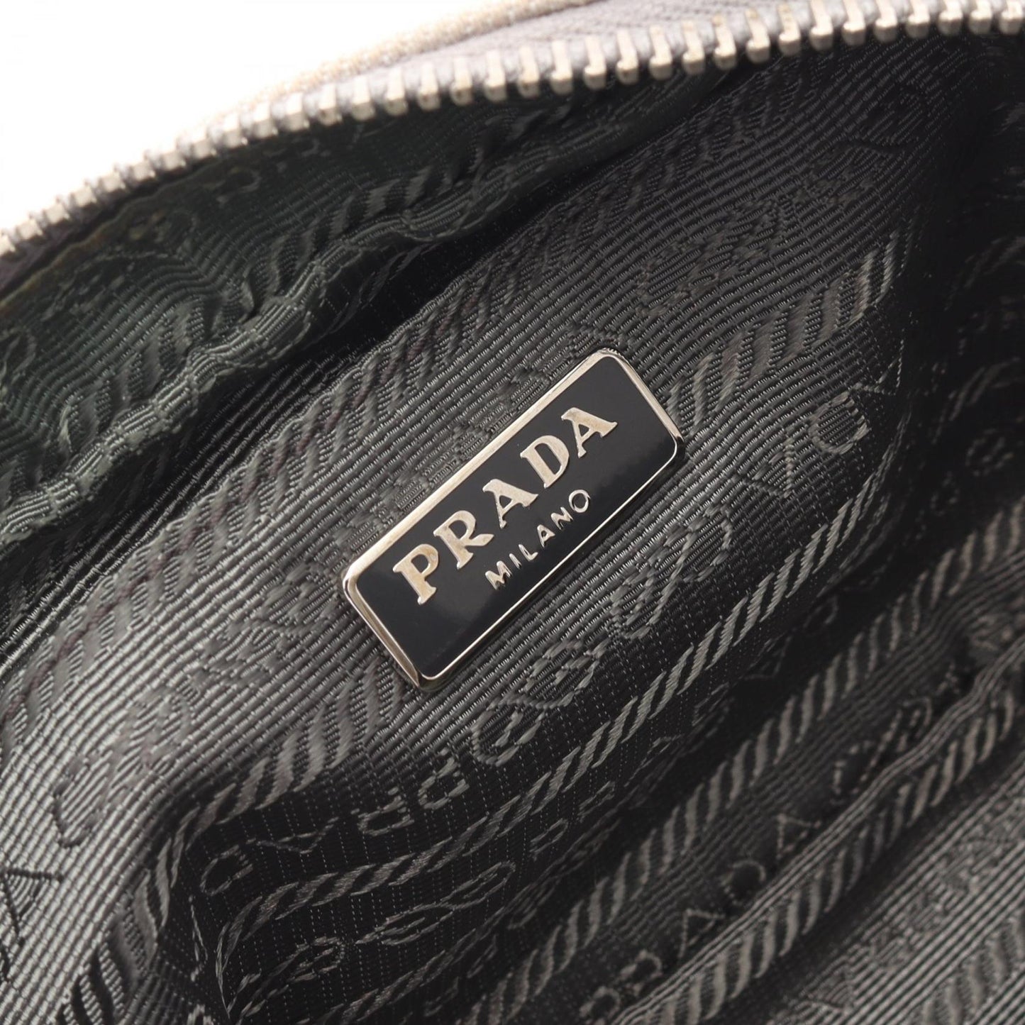 Prada 1N1674 Shoulder Bag Leather Canvas Saffiano