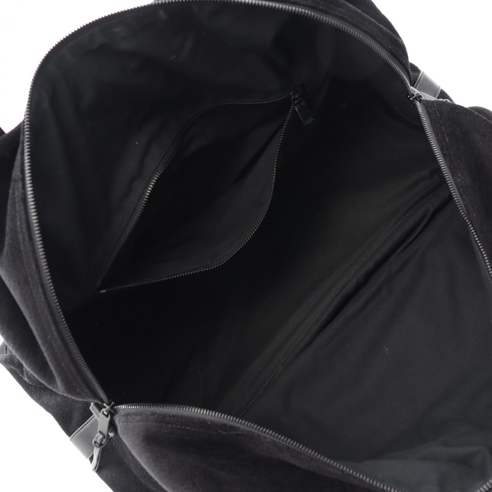 YSL Saint Laurent Paris Nux Fabric Boston Bag Leather Travel Bag Boston Bag 1