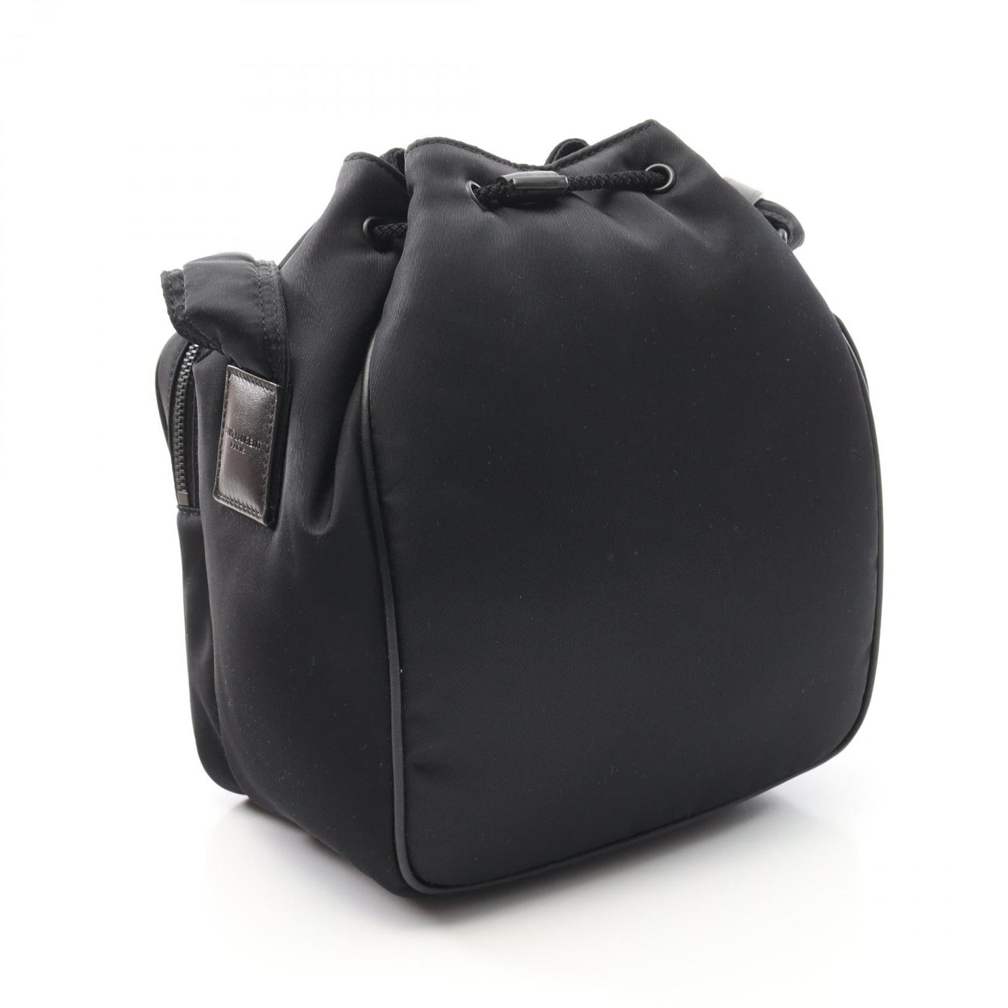 YSL Saint Laurent Paris Niki Bag Leather Nylon Bucket Shoulder Bag