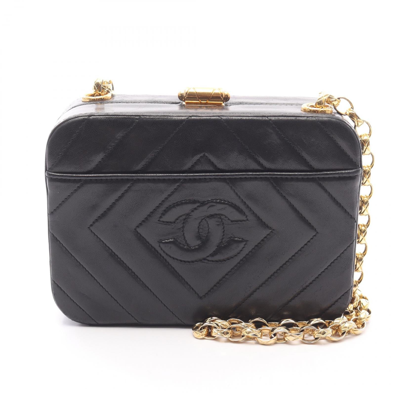 Chanel Coco Mark Diamond Stitch Lambskin Shoulder Bag