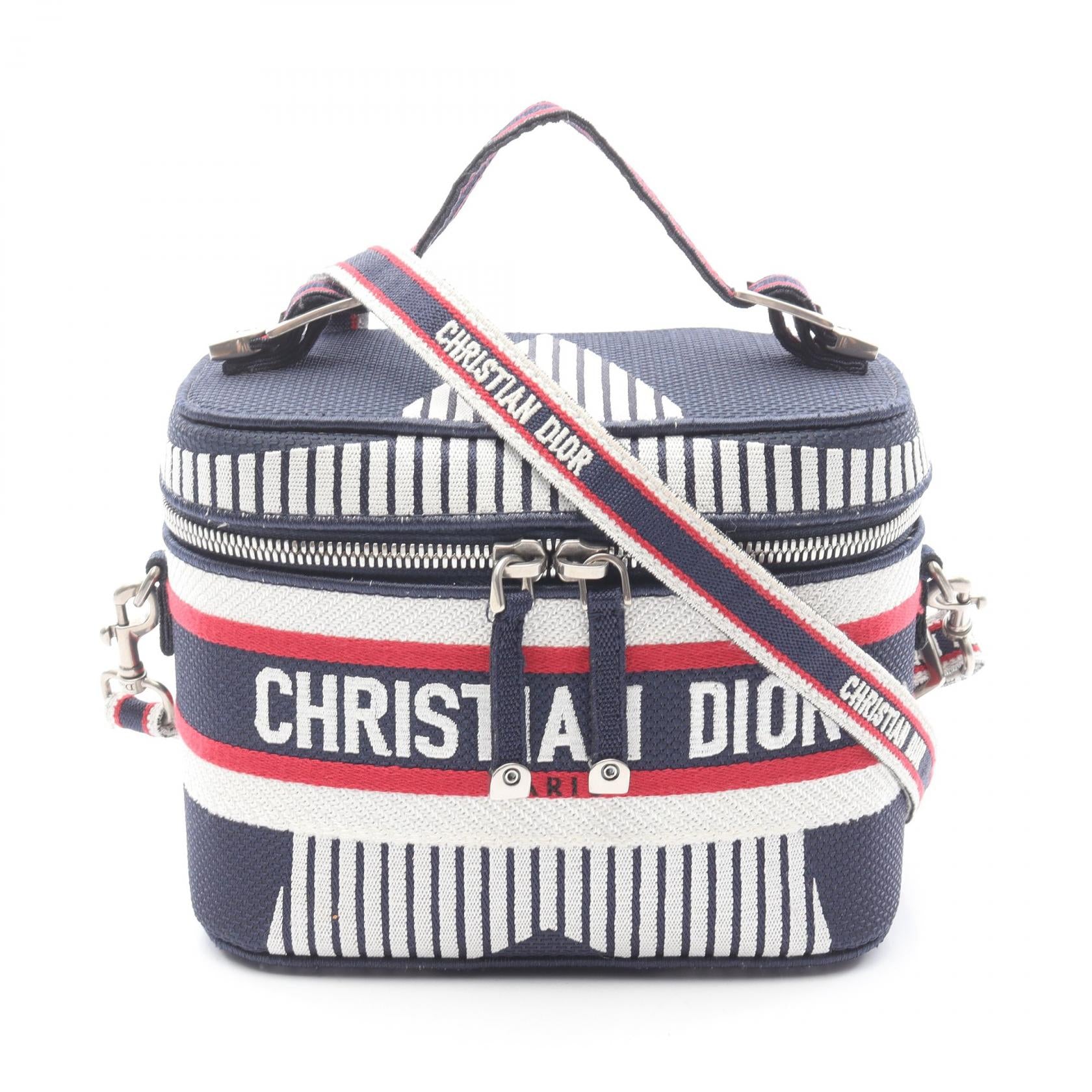 Dior Travel 2Way Handbag Canvas Travel Bag