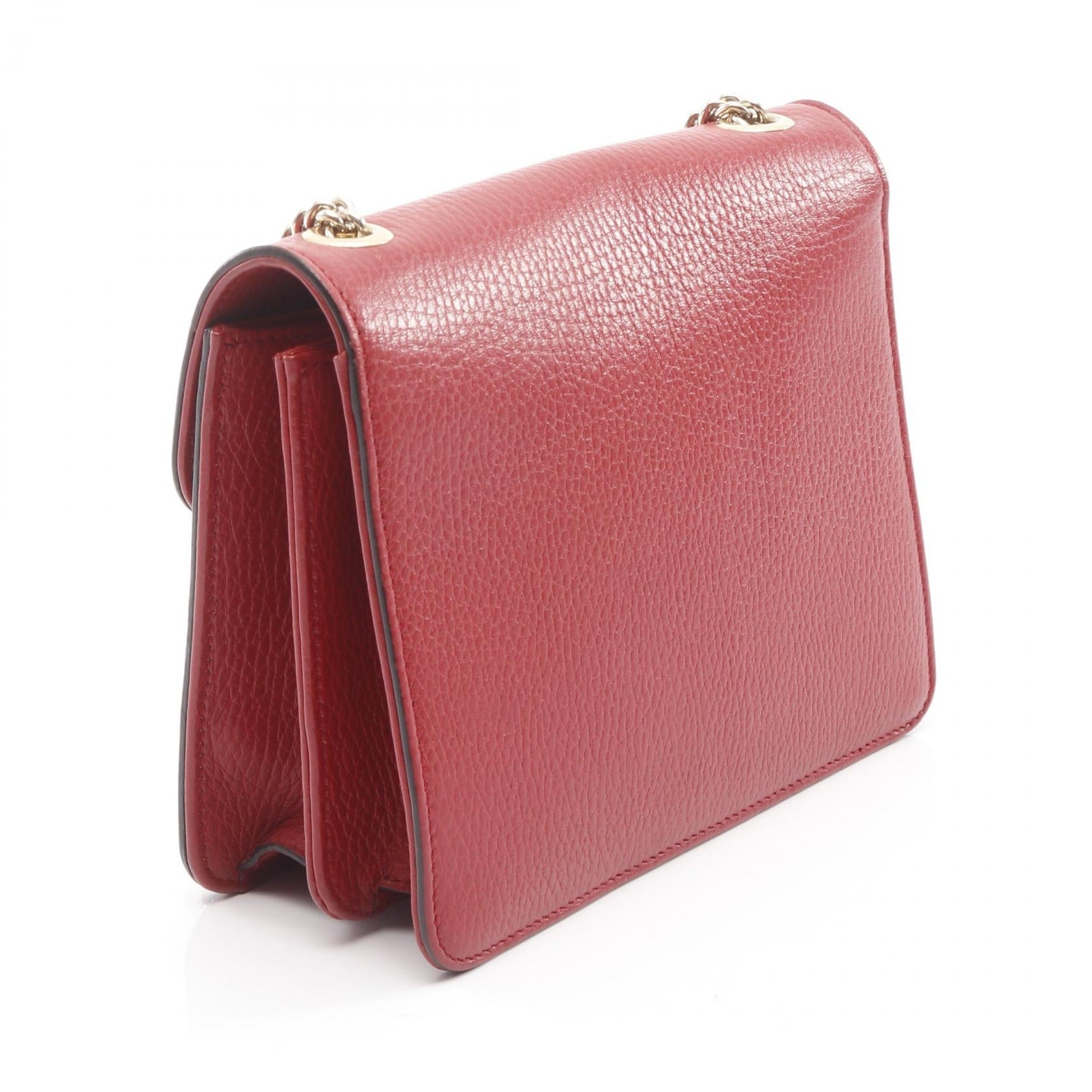 Gucci Interlocking Shoulder Bag Leather Bag 17